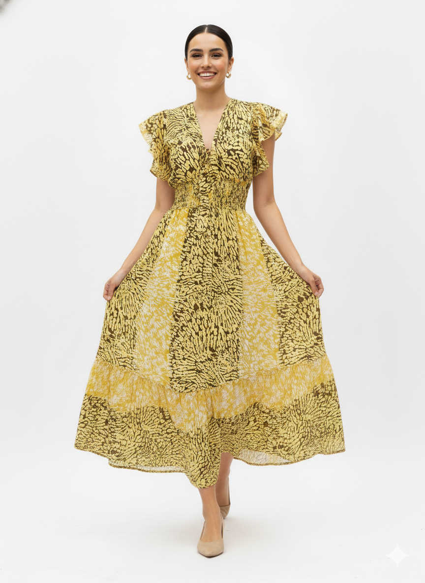 VESTIDO LARGO "LUZ TROPICAL"