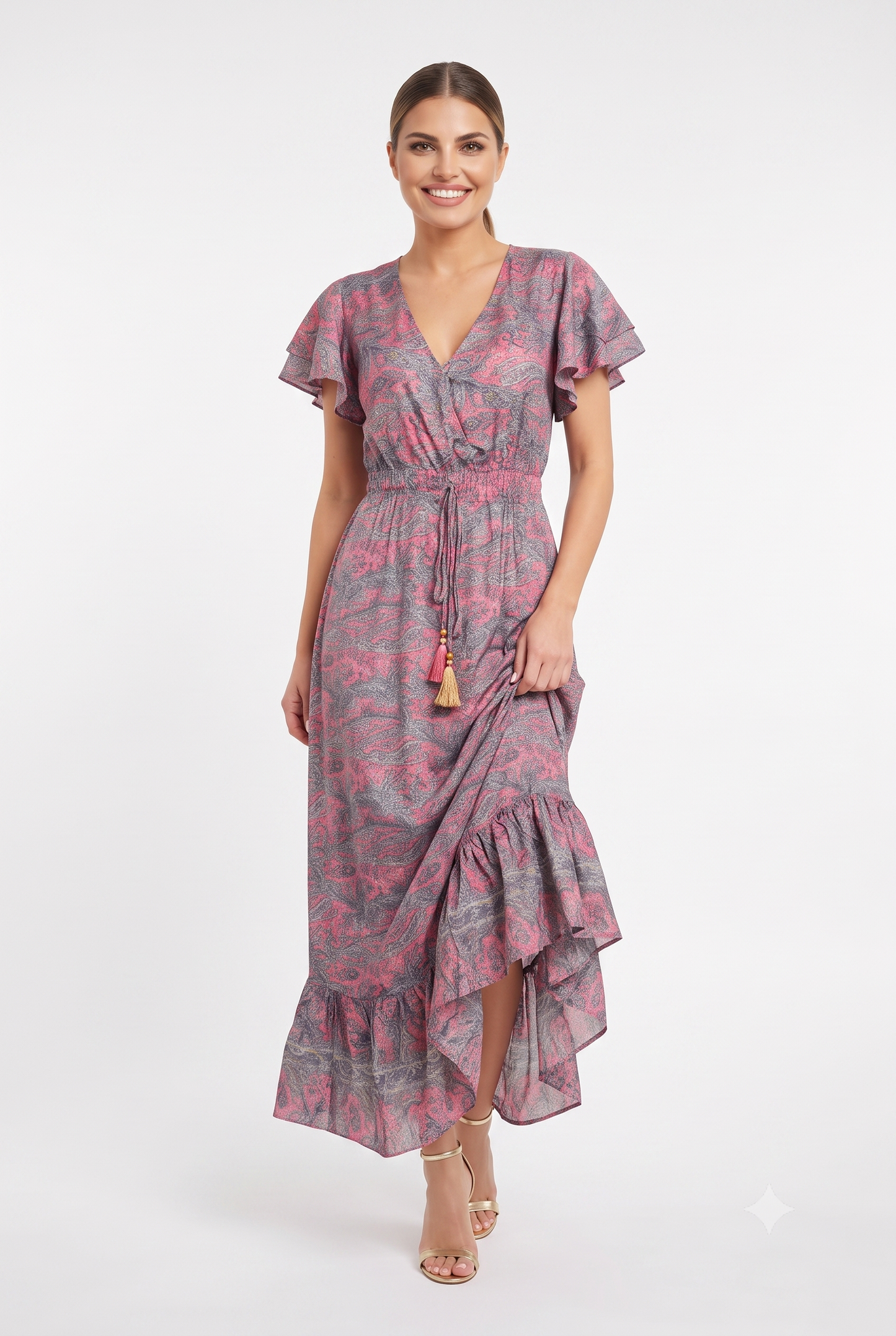 VESTIDO BOHEMIO "FLOR DEL DESIERTO"