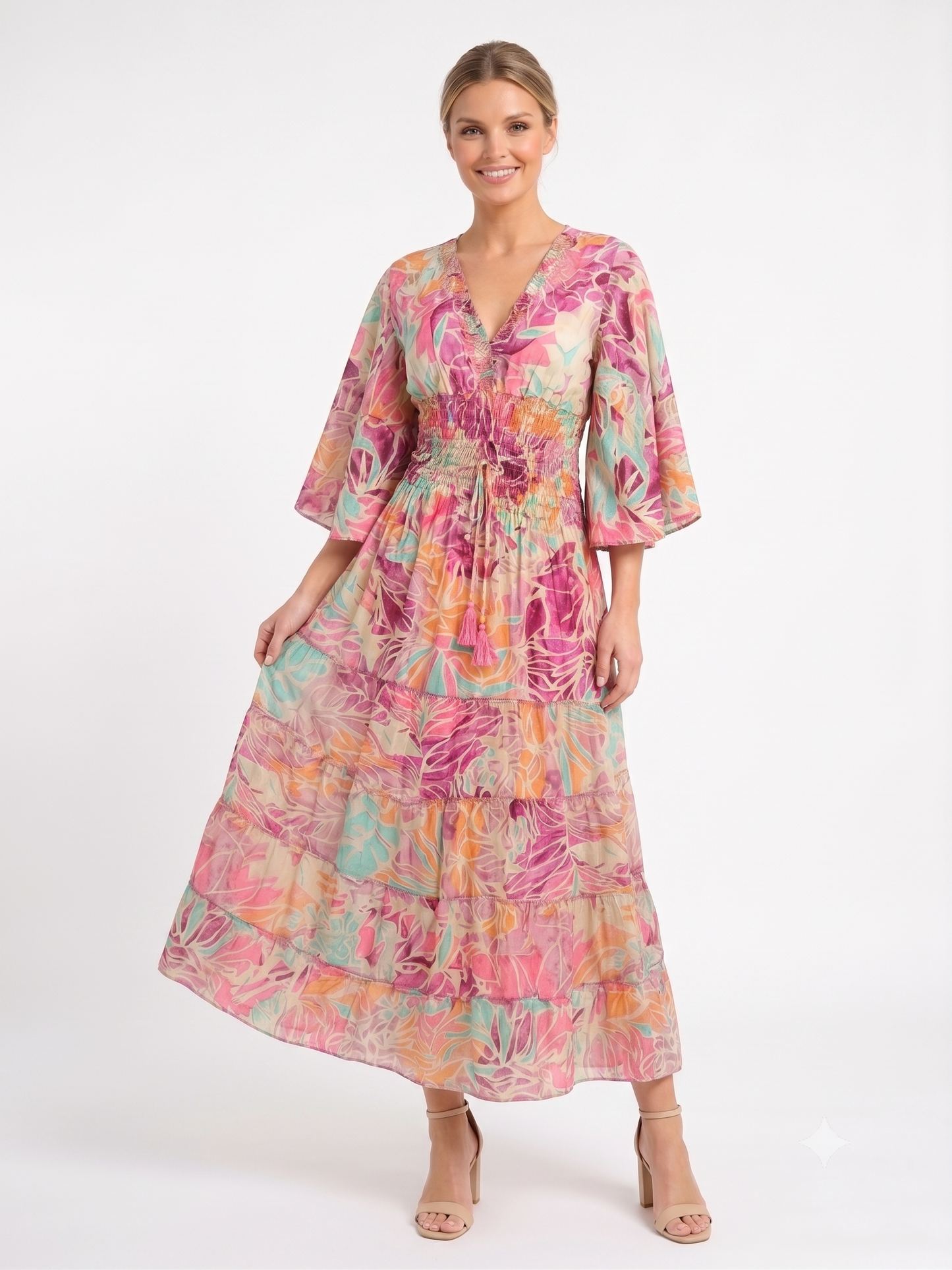 VESTIDO LARGO BOHO "PLAYA SERENA"