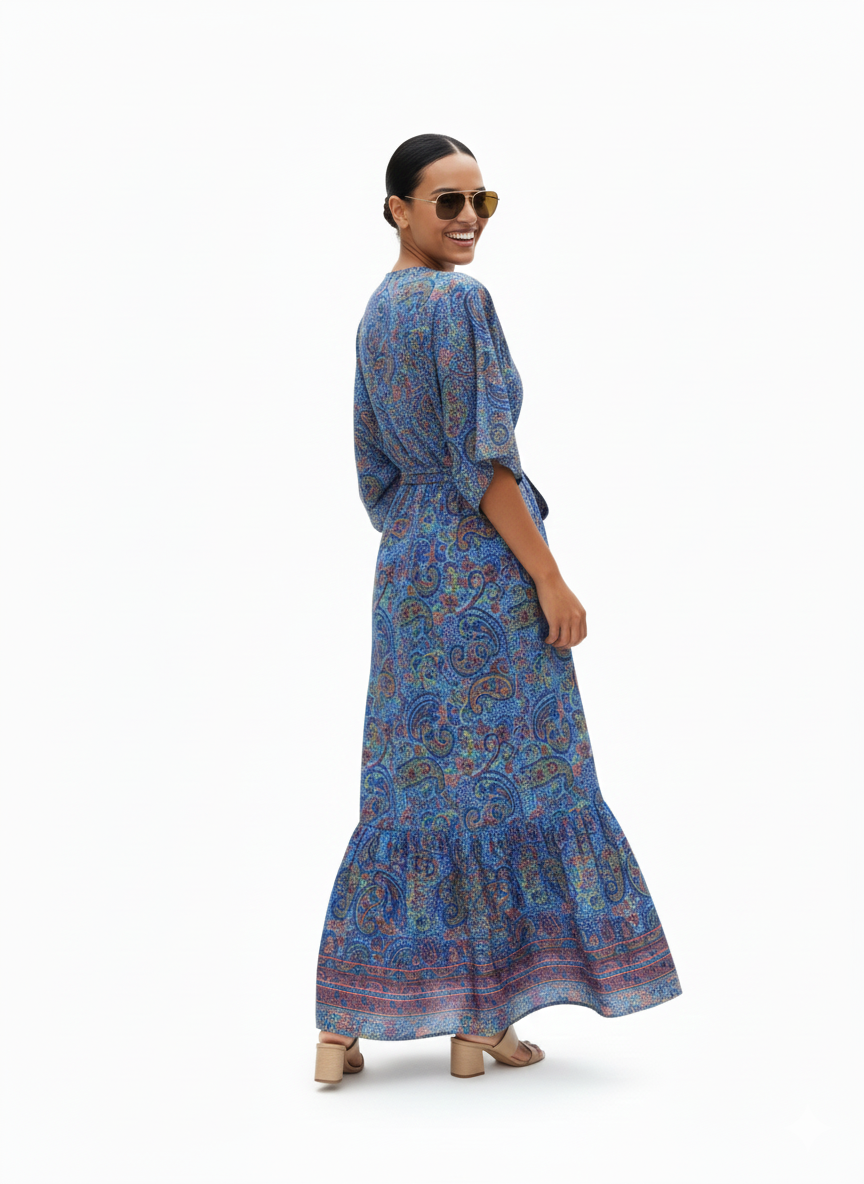 VESTIDO BOHEMIO "SOL NACARADO"