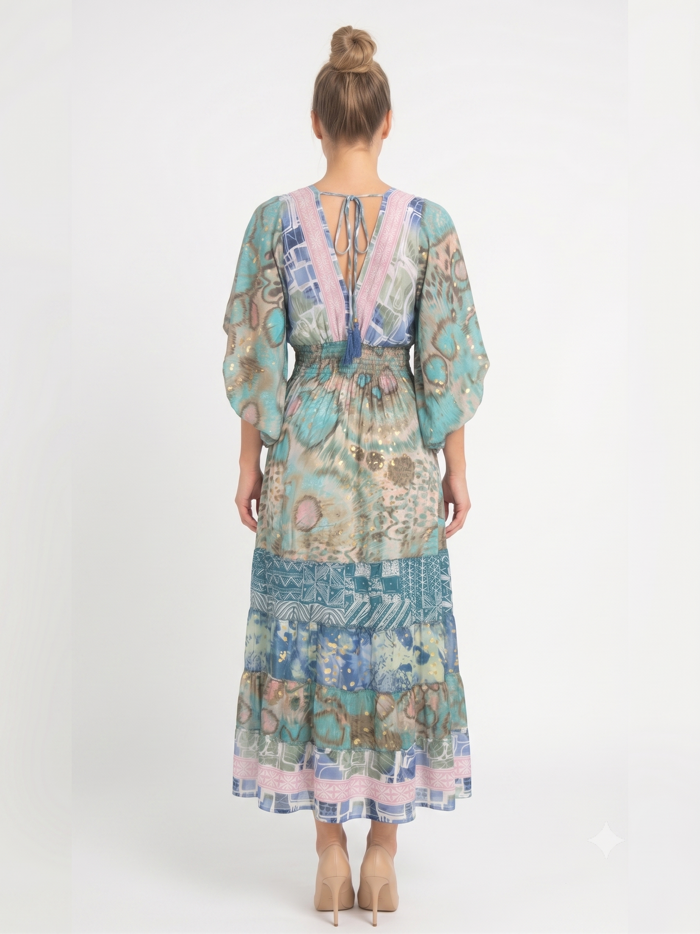 VESTIDO LARGO BOHO "CALIDO Y FRESH"