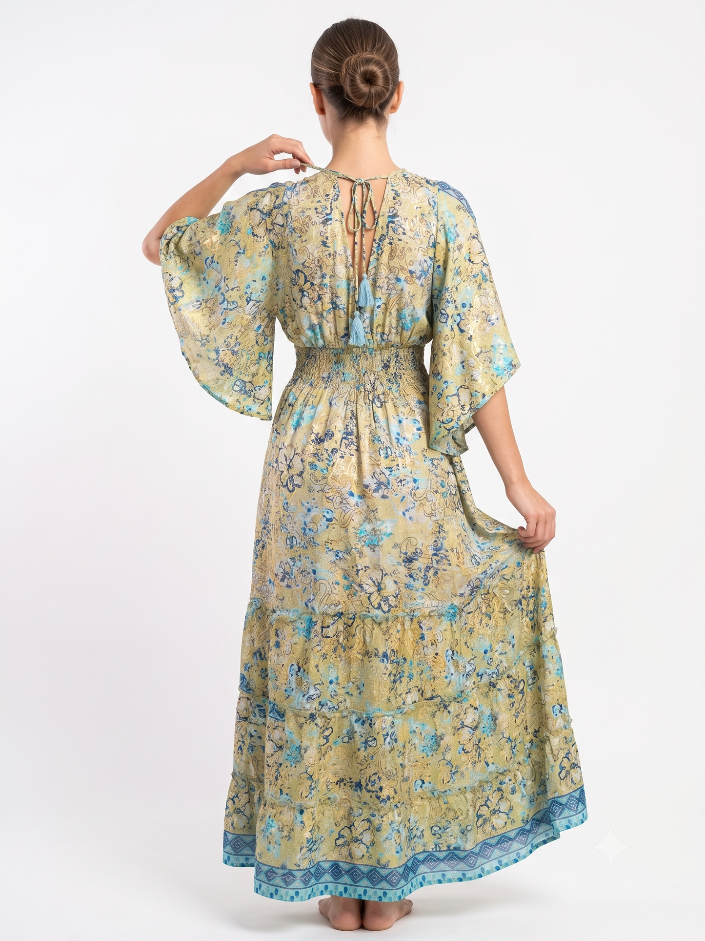 VESTIDO BOHEMIO "LUZ DE ARENA"
