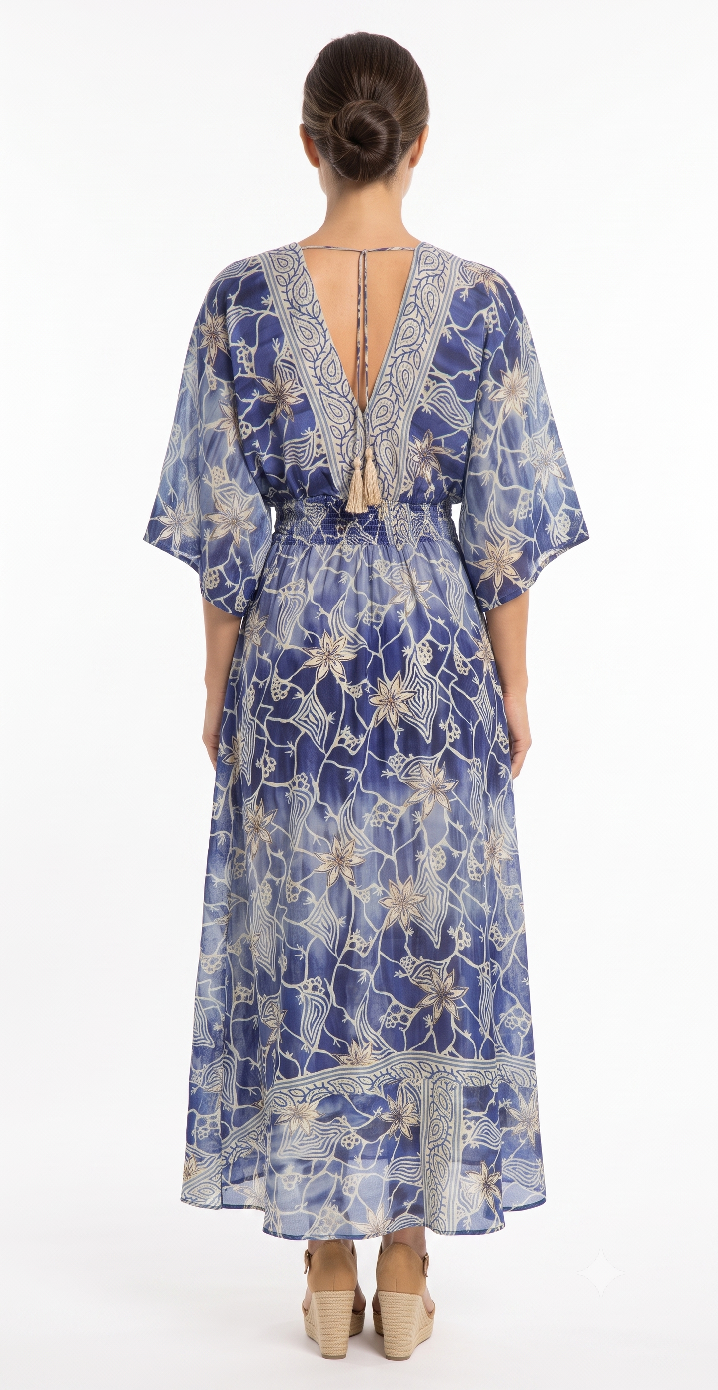 VESTIDO LARGO BOHO "COSTA ESMERALDA"
