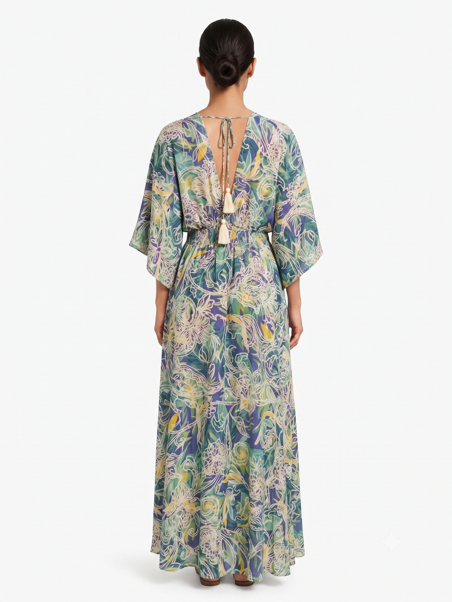 VESTIDO BOHEMIO "LUNA DE COSTA VERDE"