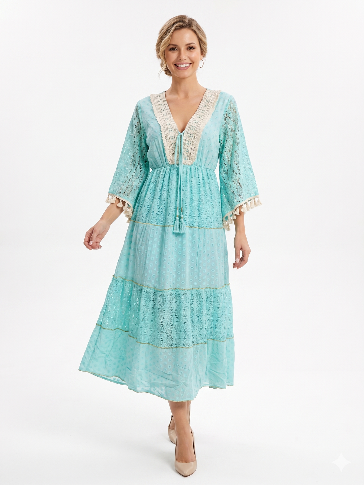 VESTIDO BOHEMIO "ALMA PUNTA SAL"