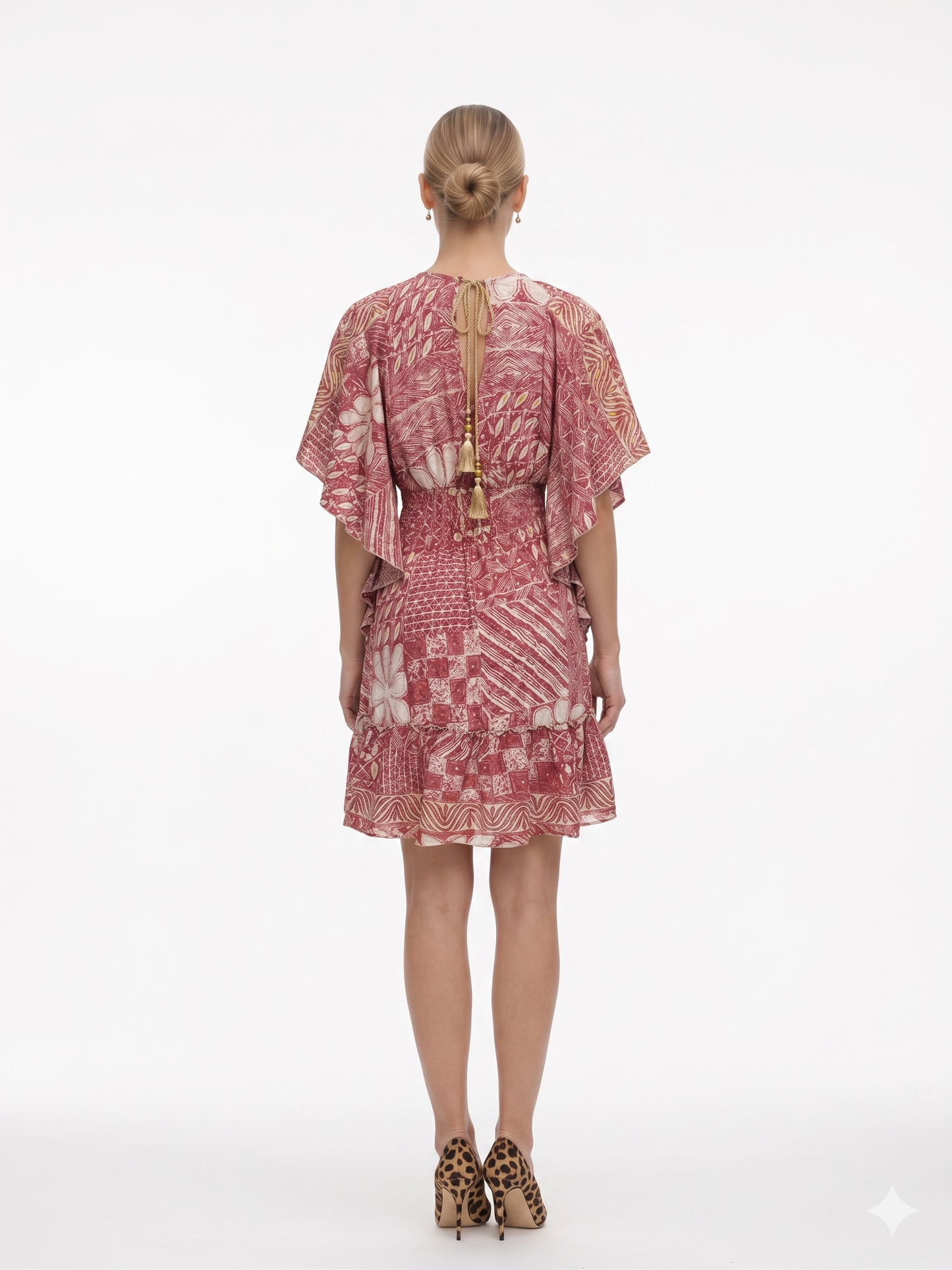VESTIDO LARGO BOHO "BRUNA DORADA"
