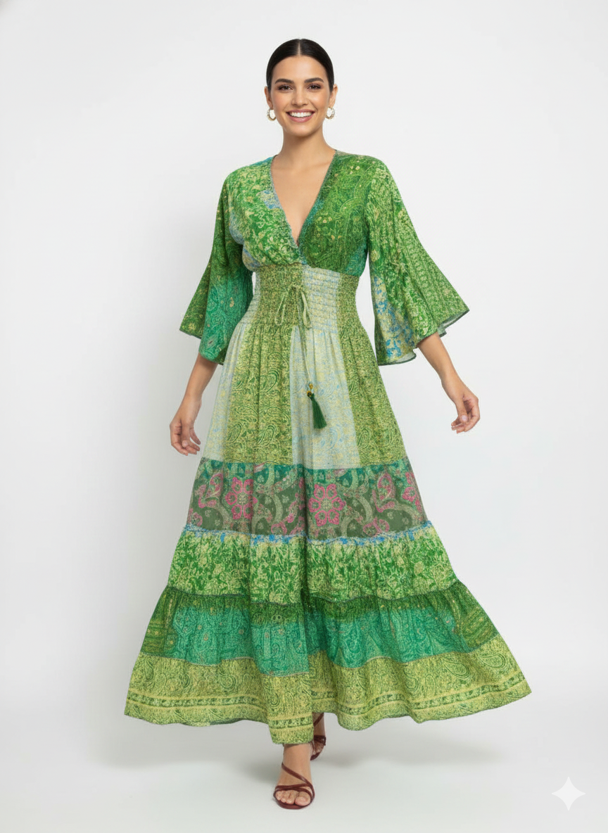 VESTIDO BOHEMIO " VIBRAS DE MAÑANA"