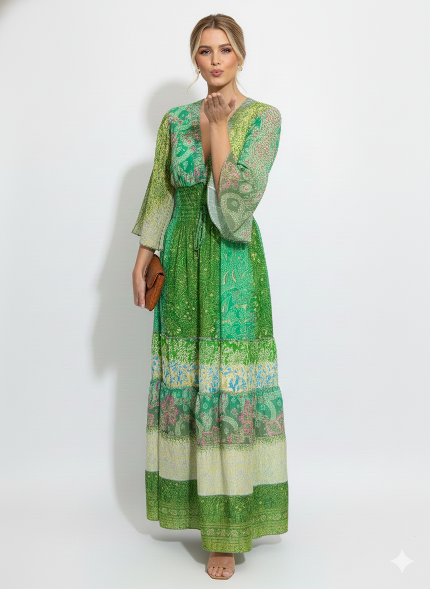VESTIDO BOHO "MELODIA DE COCO"