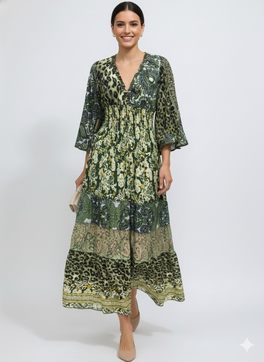 VESTIDO BOHEMIO "SOL NACARADO"