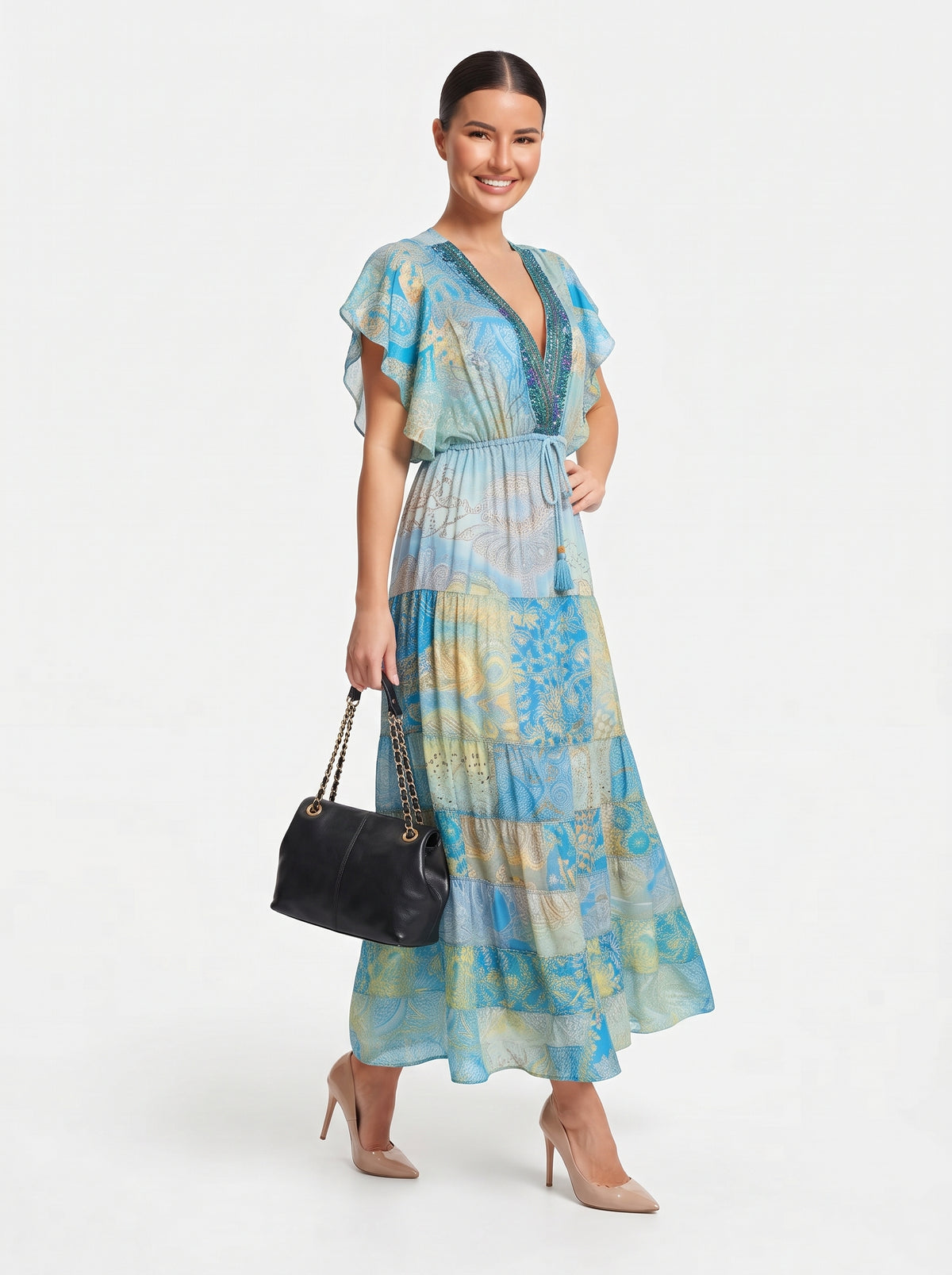 VESTIDO BOHEMIO "FLOR DEL SOL"