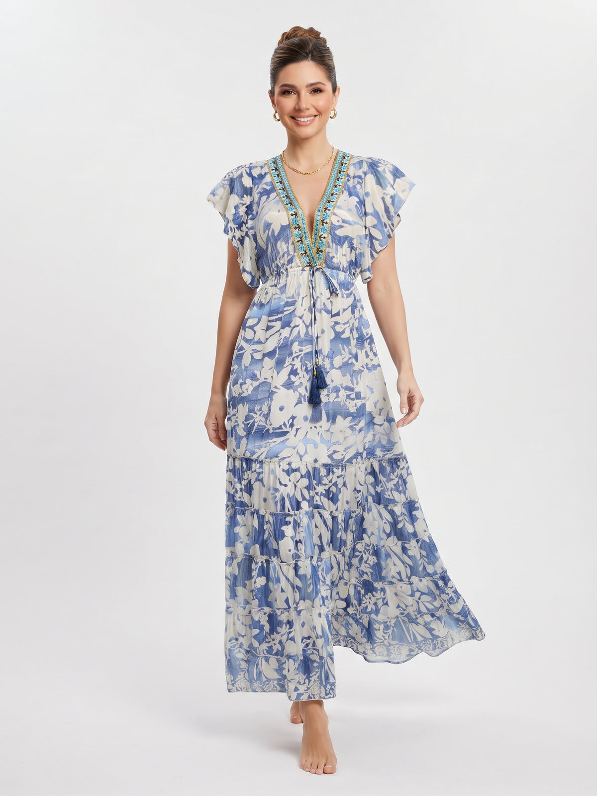 VESTIDO BOHEMIO BOHO "FRESCO AMANECER"