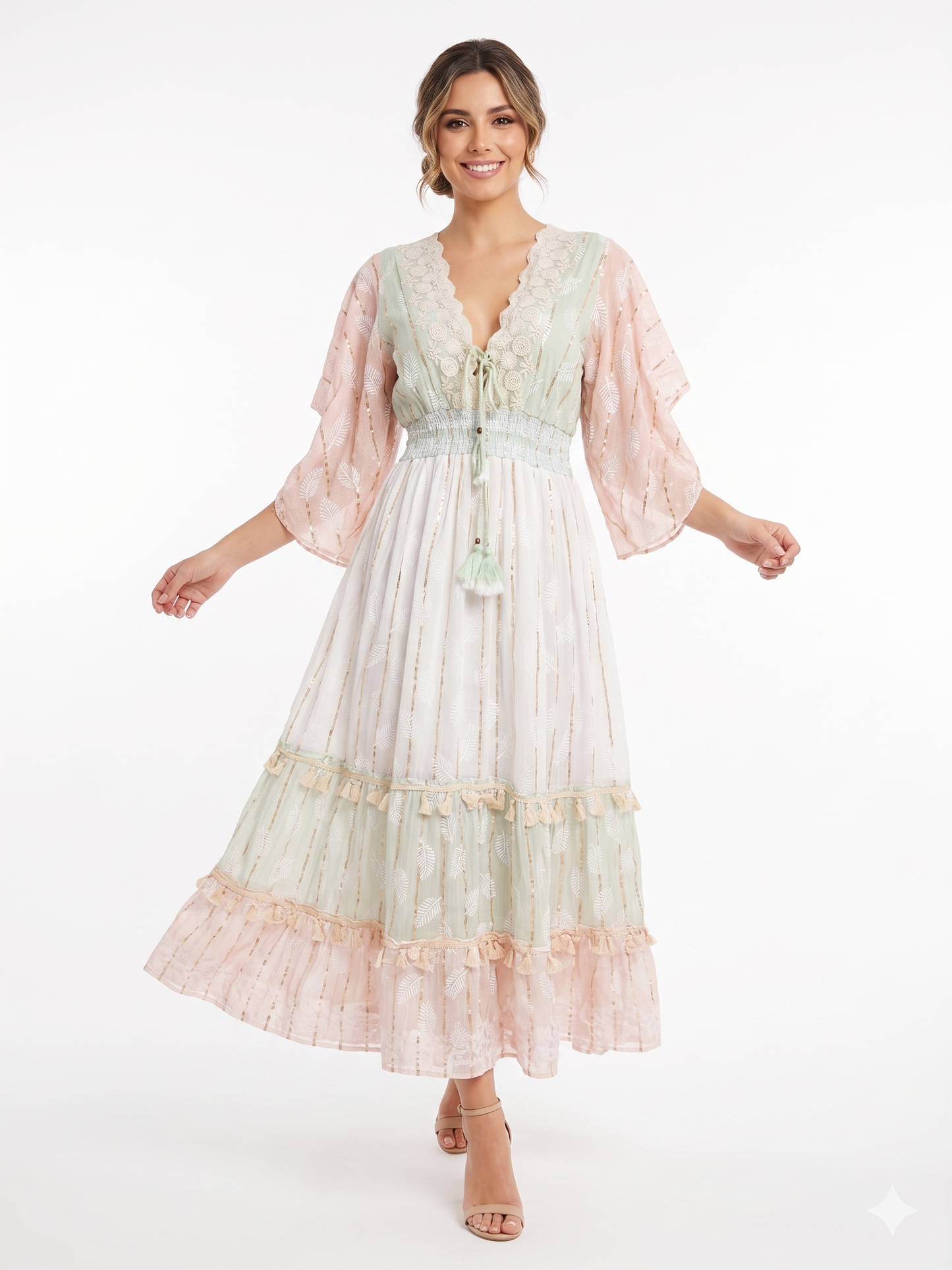 VESTIDO BOHEMIO "LUZ DE PALMA"