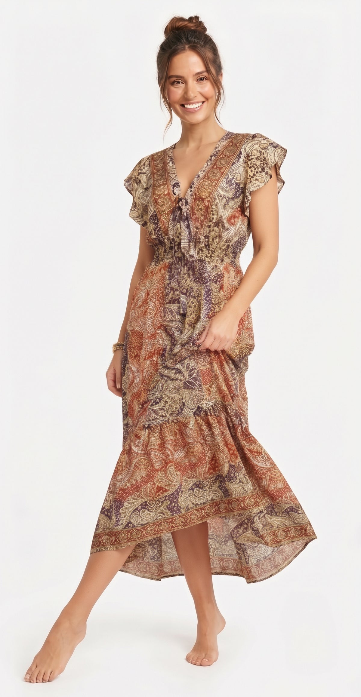 VESTIDO BOHEMIO CHIC "BRISA ENCANTADA"
