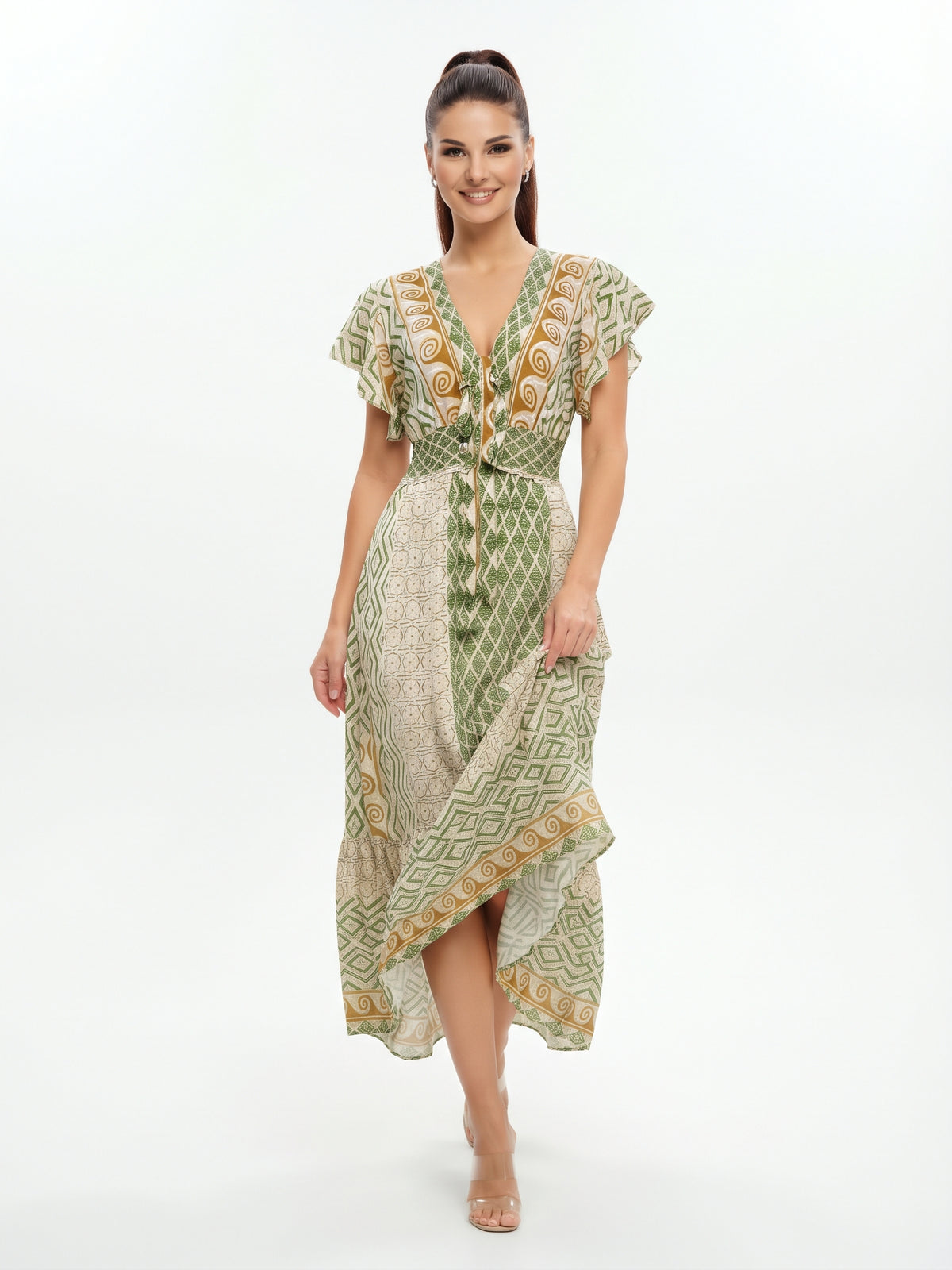 VESTIDO BOHEMIO BOHO "BRISA DE CORAL"