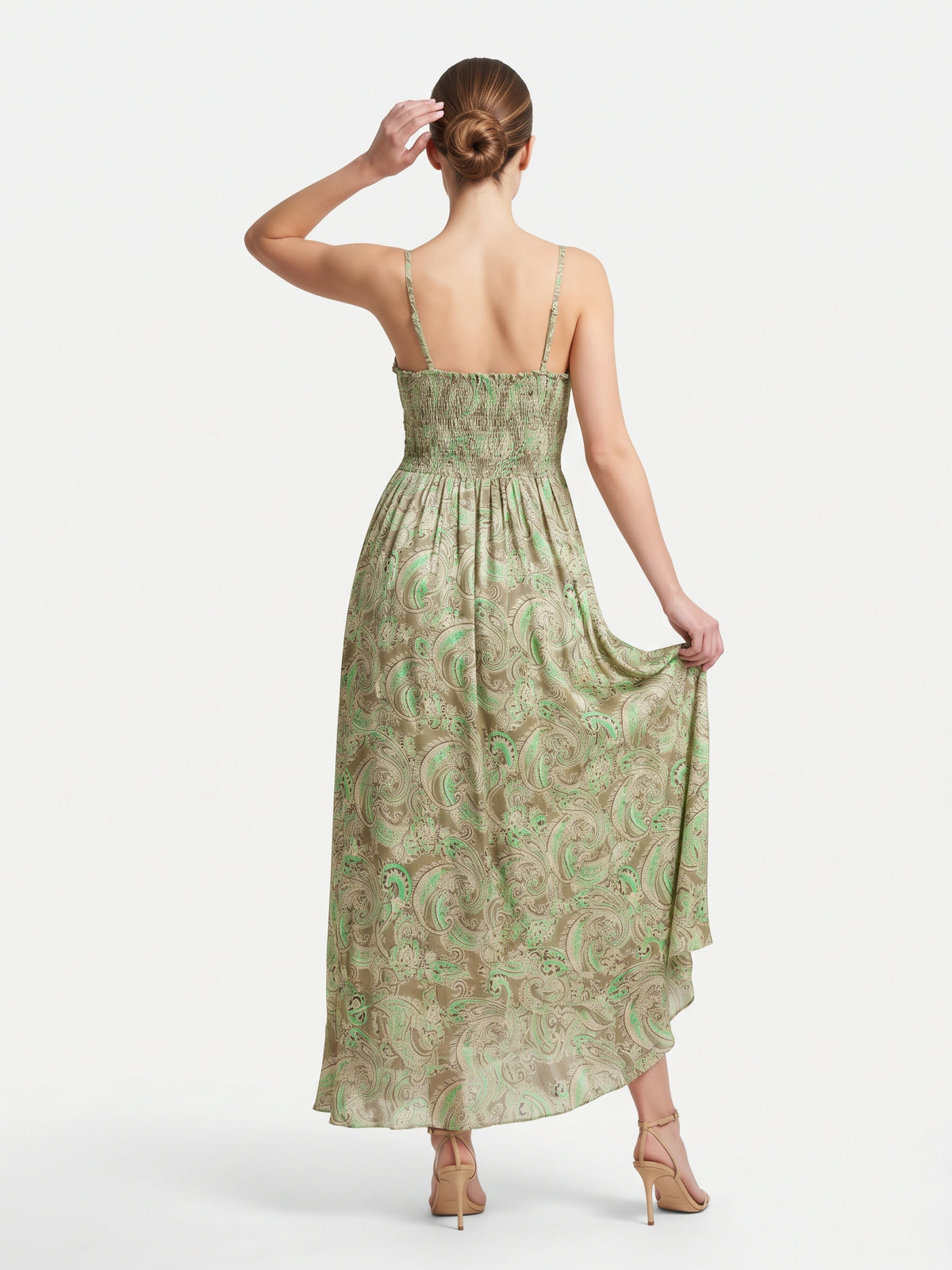 VESTIDO LARGO BOHO "VERDE ENCANTO"