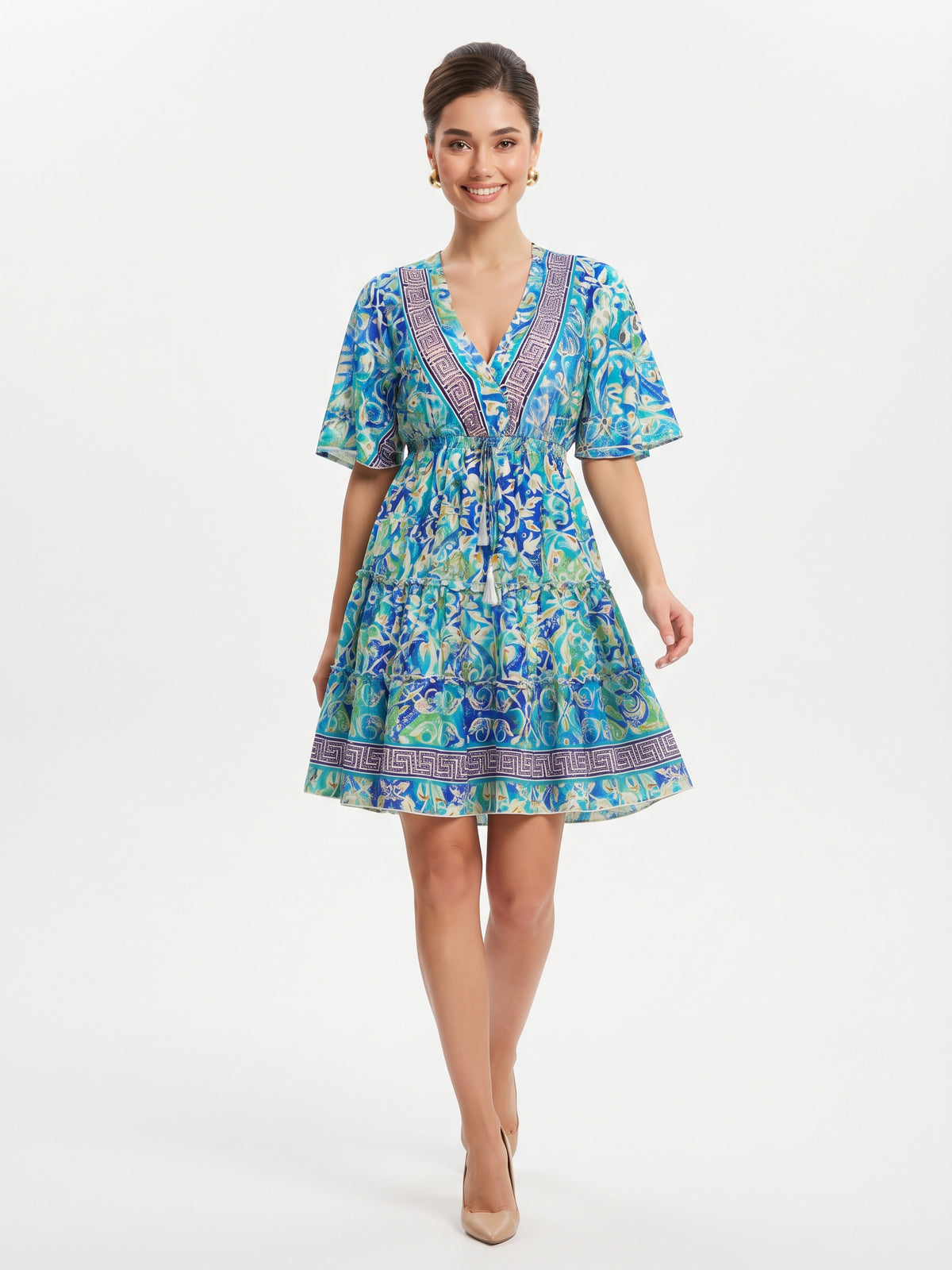 VESTIDO BOHO CHIC "ENCANTO MARINA"