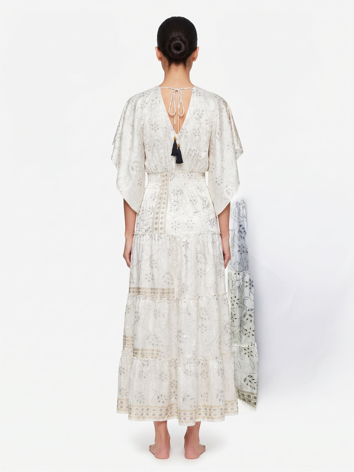 VESTIDO LARGO BOHO "AMANECER DORADO"