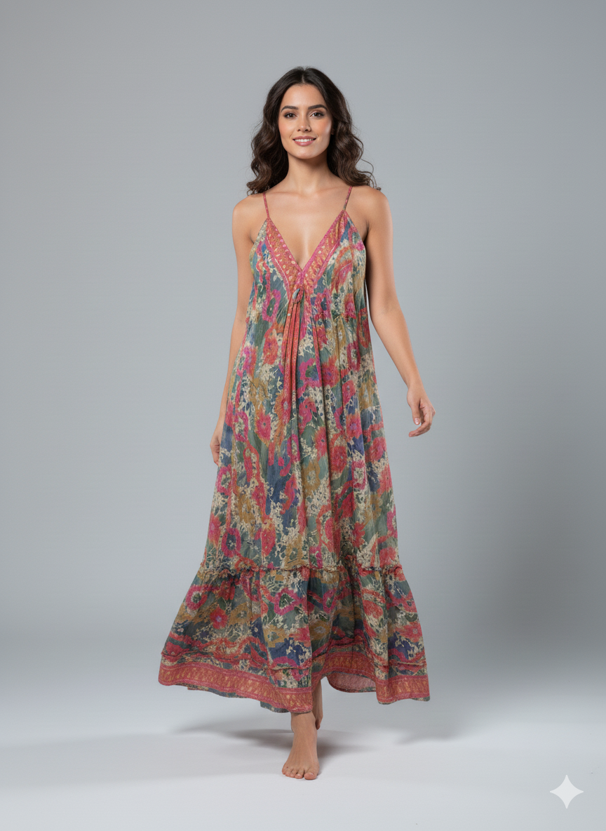 VESTIDO BOHEMIO "FRESCURA TOTAL"