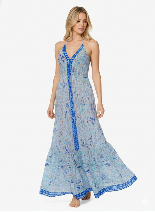 VESTIDO DE VERANO "MAR Y ARENA"