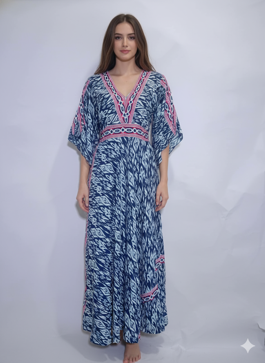 VESTIDO BOHEMIO  "FRESCURA MEDITERANEA"