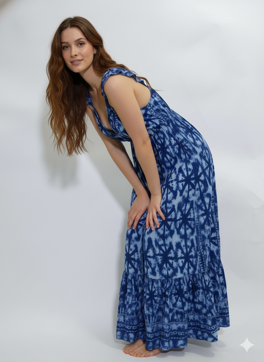 VESTIDO BOHEMIO "INSPIRACION TROPICAL"
