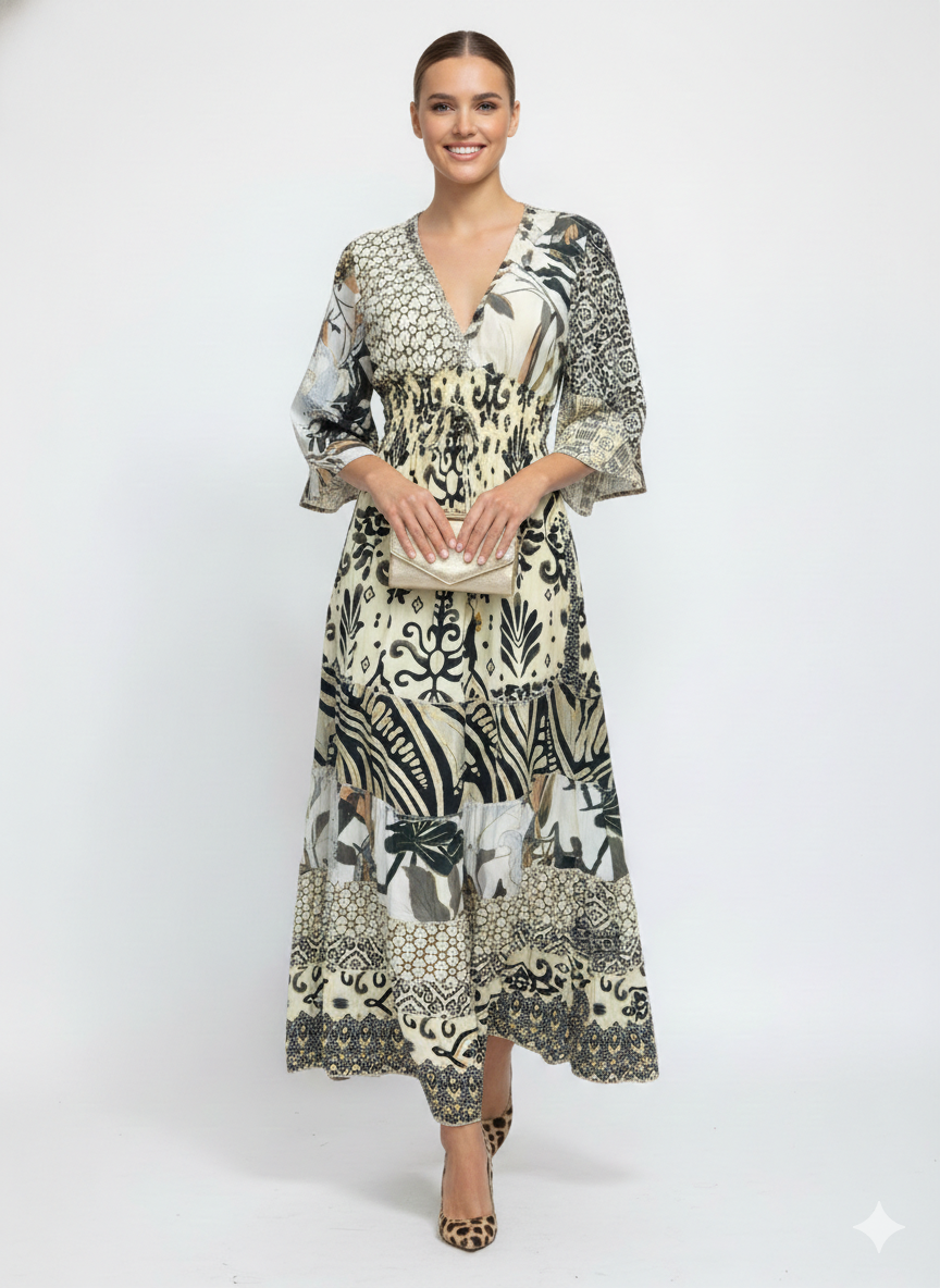 VESTIDO BOHO " DIA SERENO"
