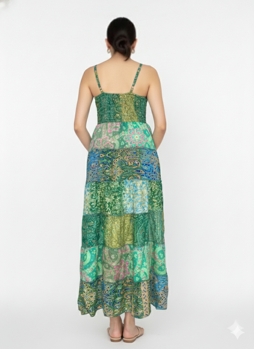 VESTIDO BOHEMIO "CANTO DEL TROPICO"