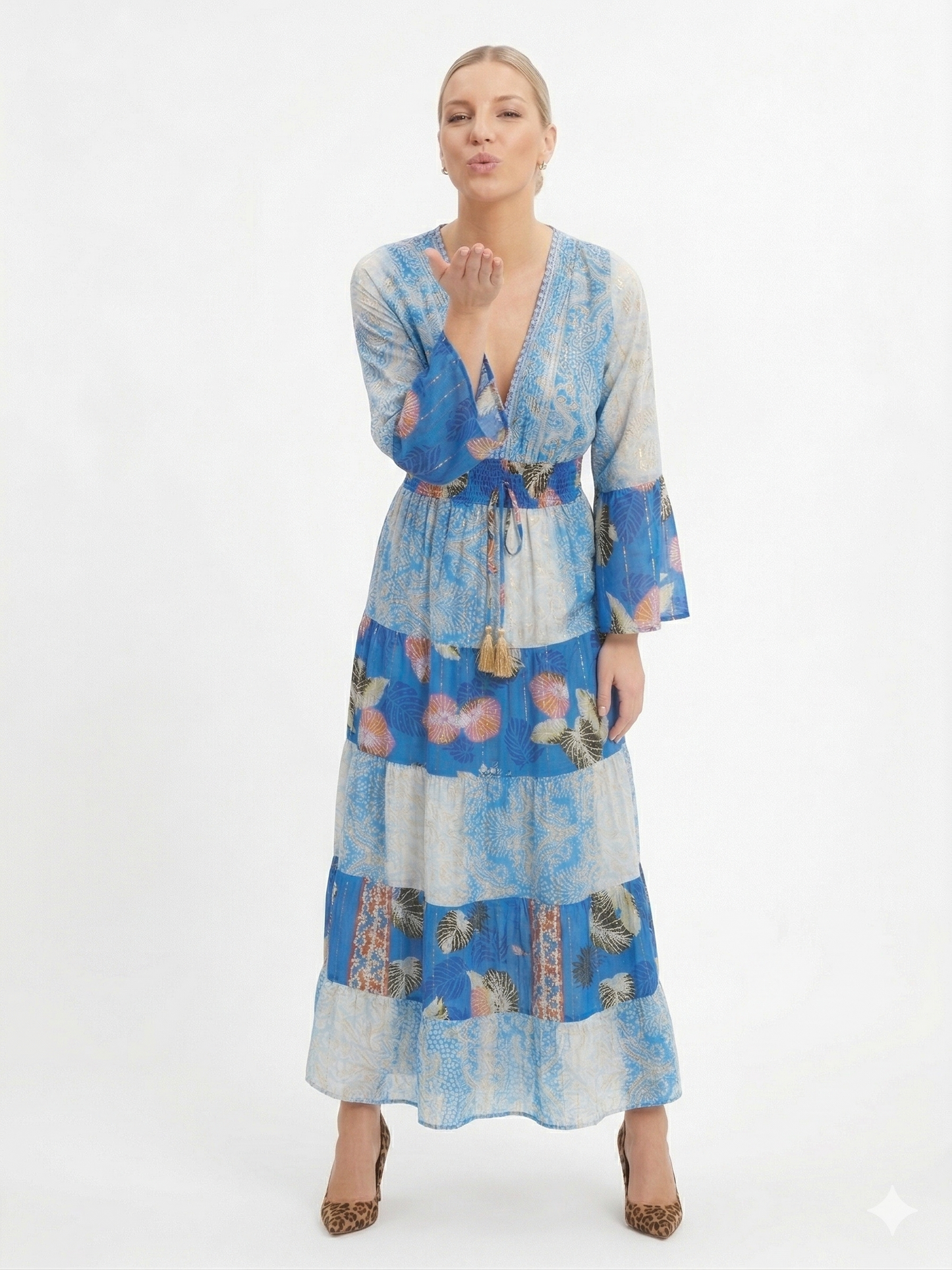 VESTIDO LARGO BOHO "SUSURRO TROPICAL"