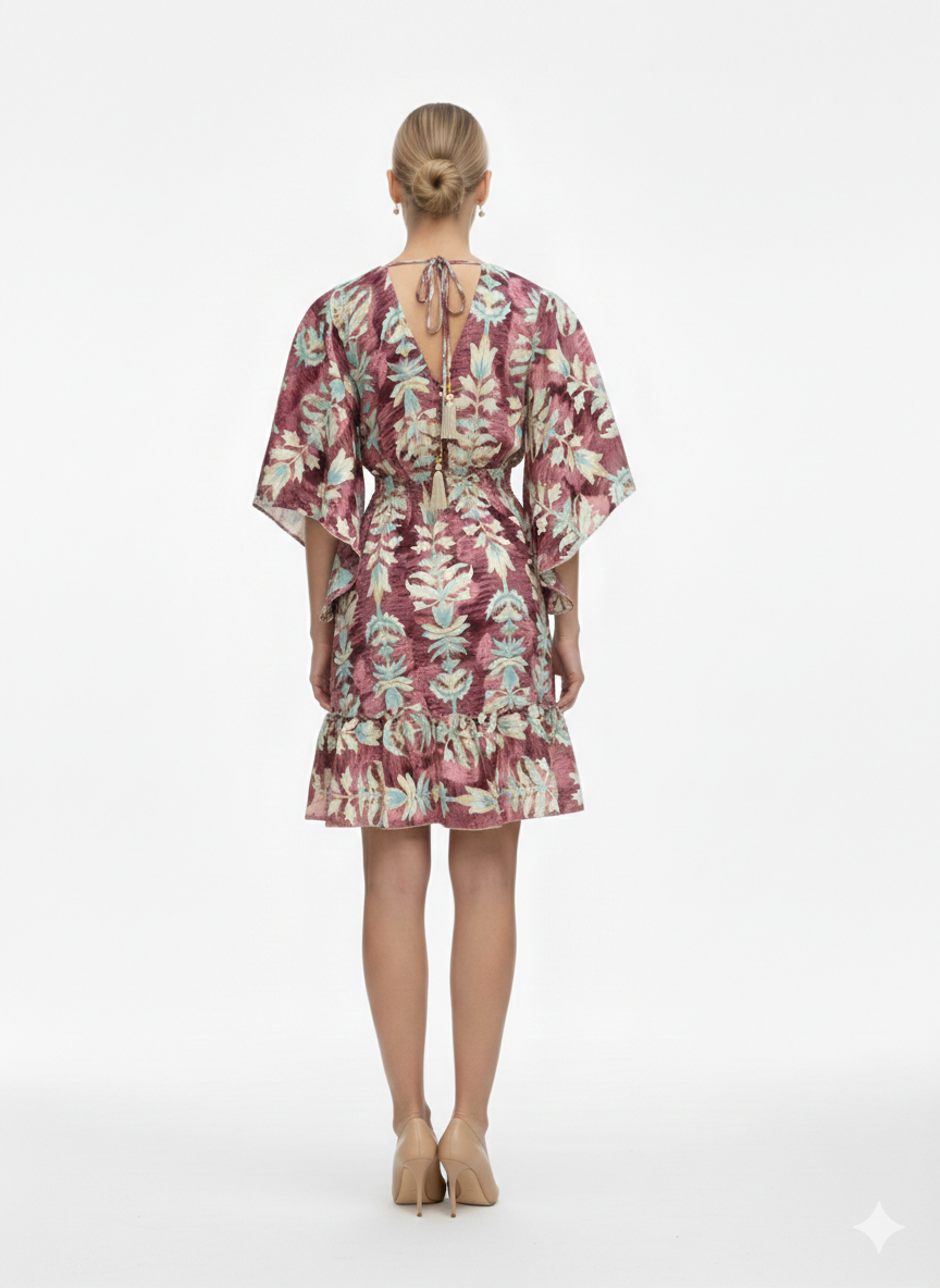 VESTIDO BOHEMIO "CRISTAL DEL MAR"