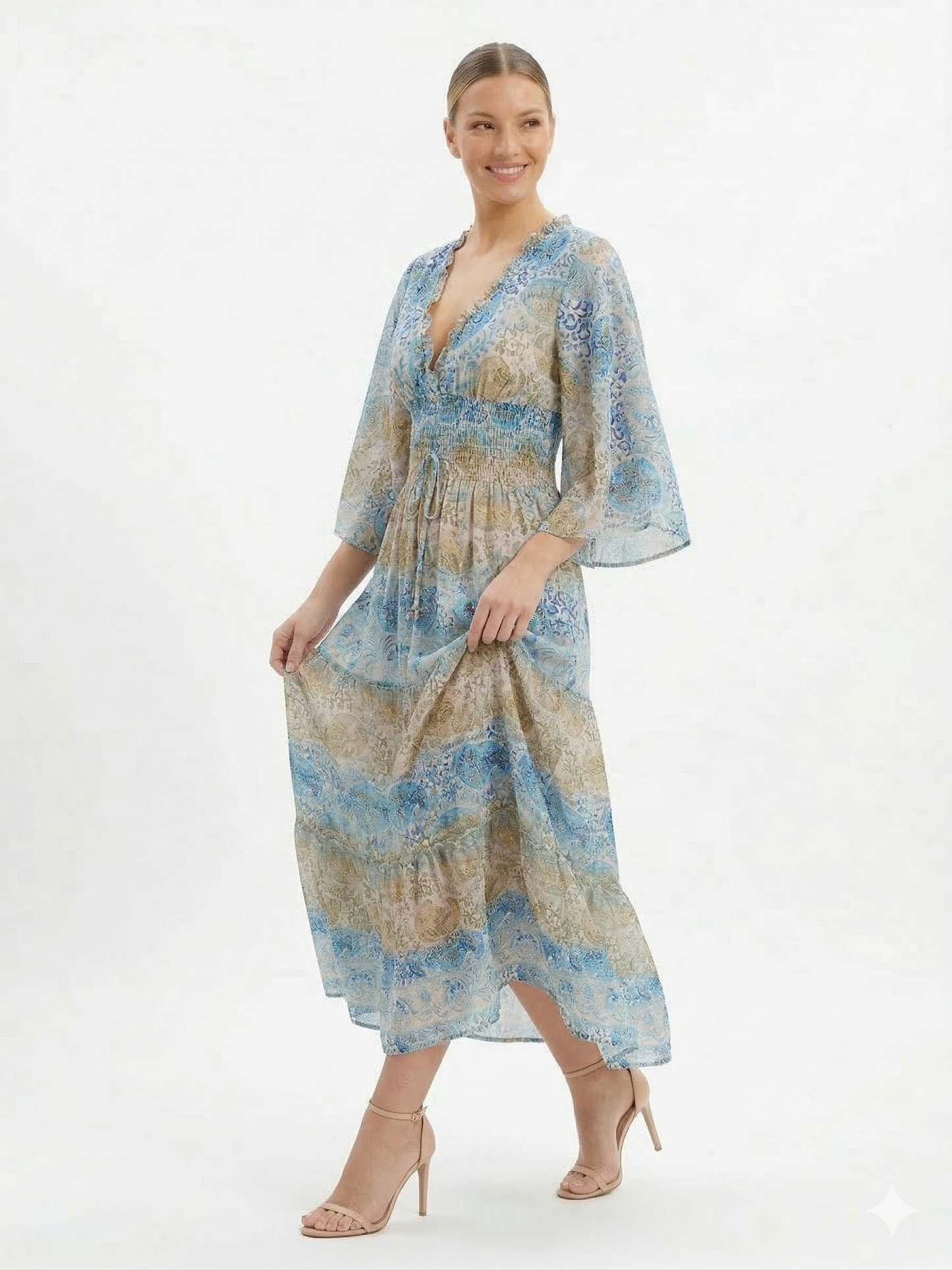 VESTIDO LARGO BOHO "ENCANTO ATARDECER"