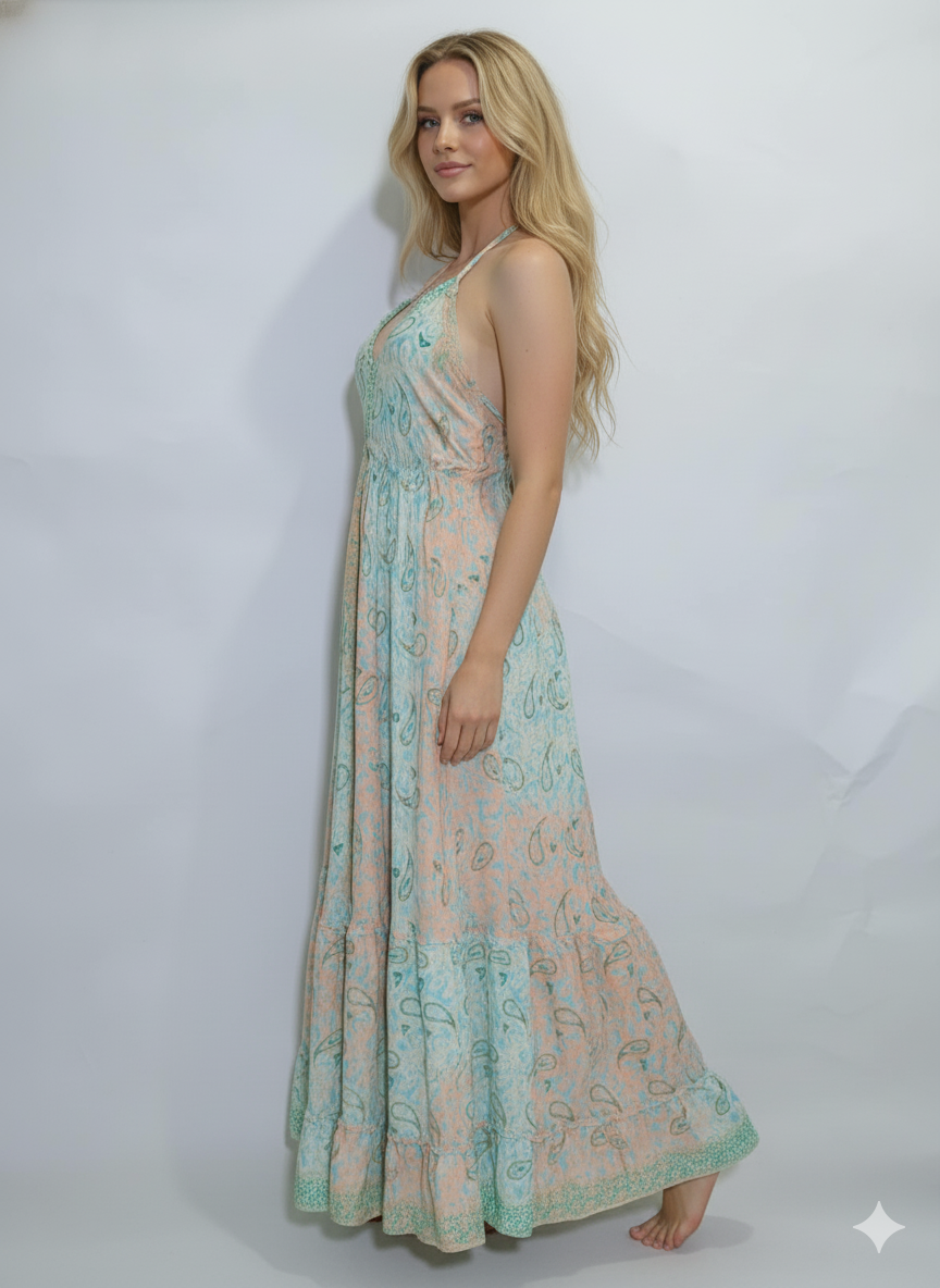 VESTIDO LARGO "PERLA DEL SOL"