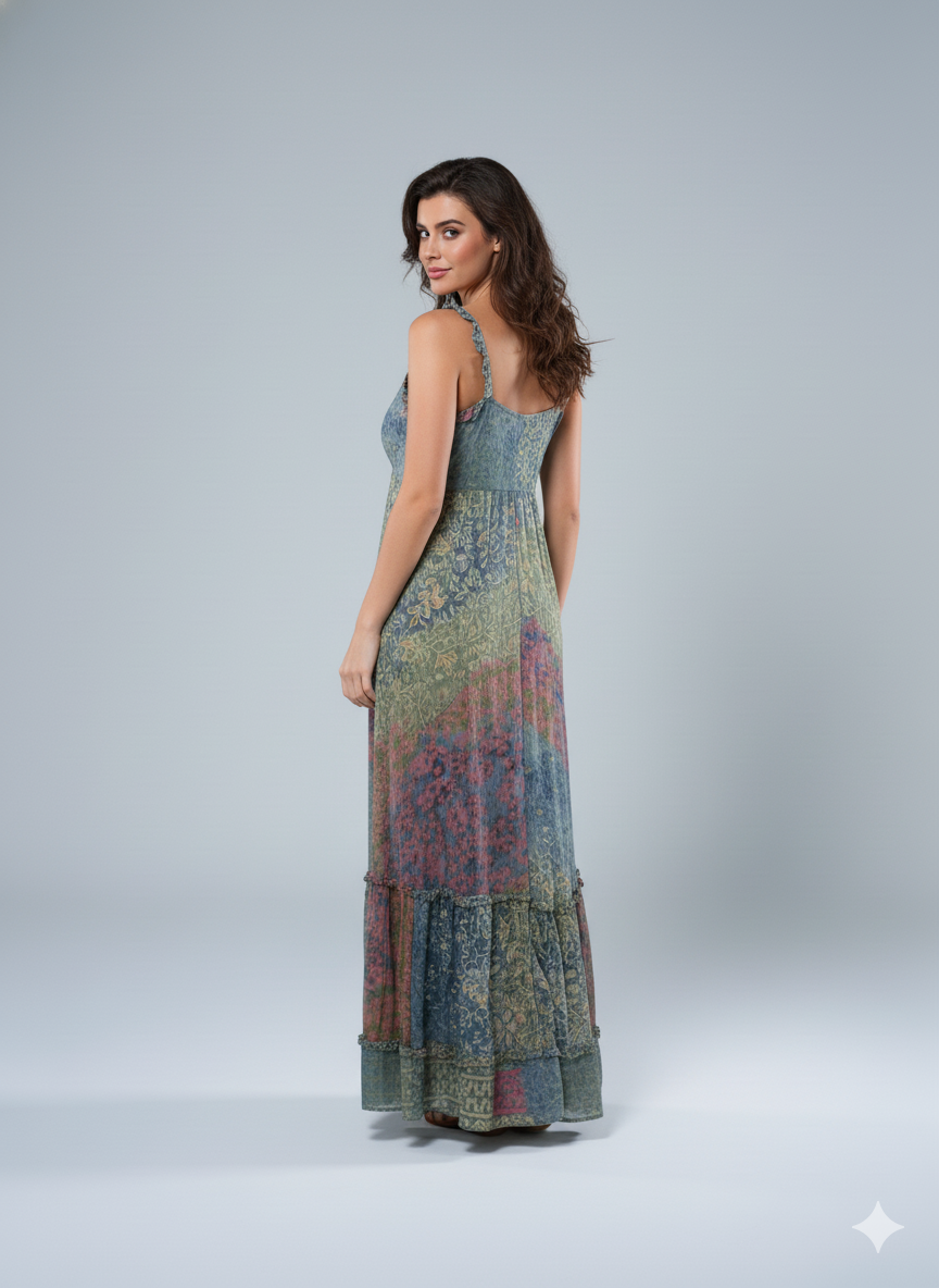 VESTIDO LARGO BOHEMIO