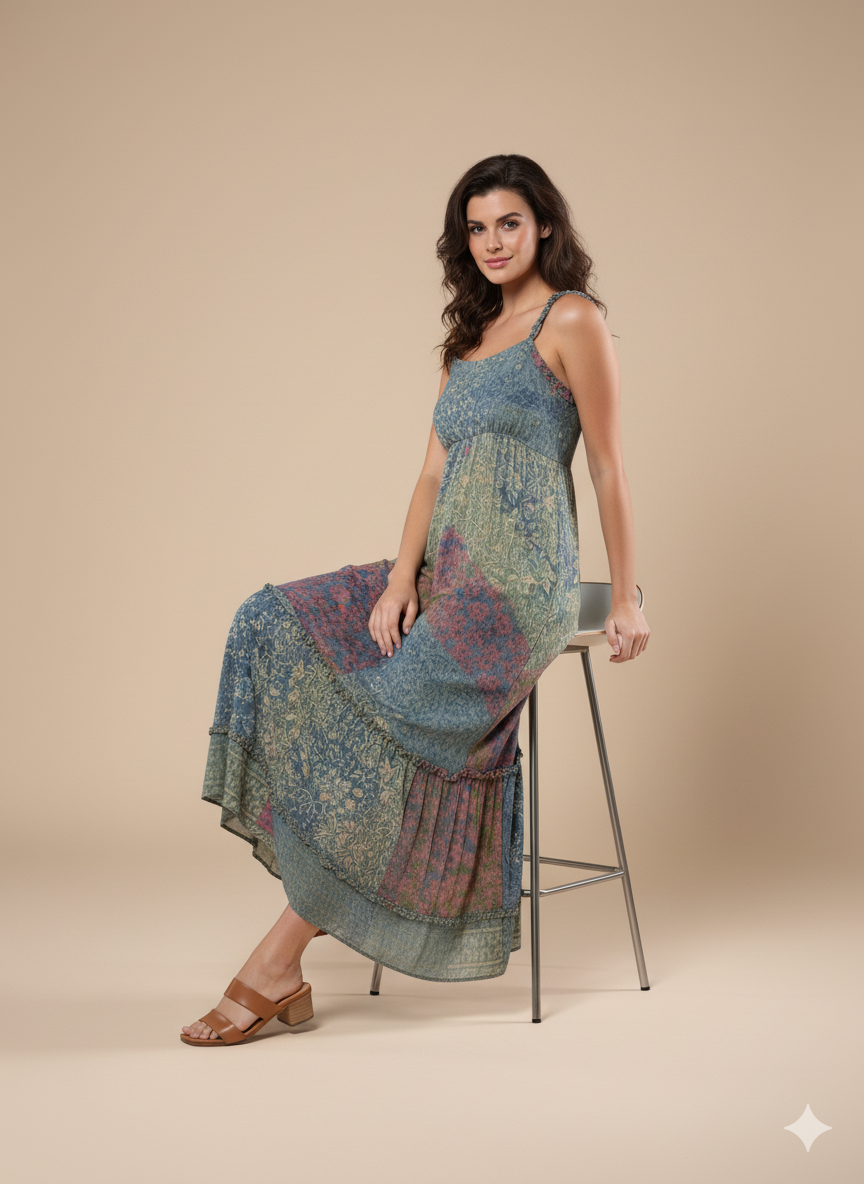 VESTIDO LARGO BOHEMIO