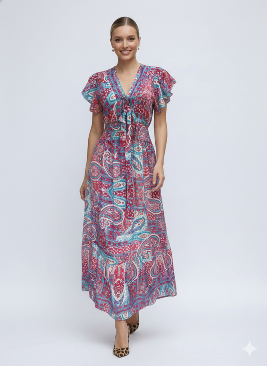 VESTIDO LARGO "LUZ DE TROPICO"