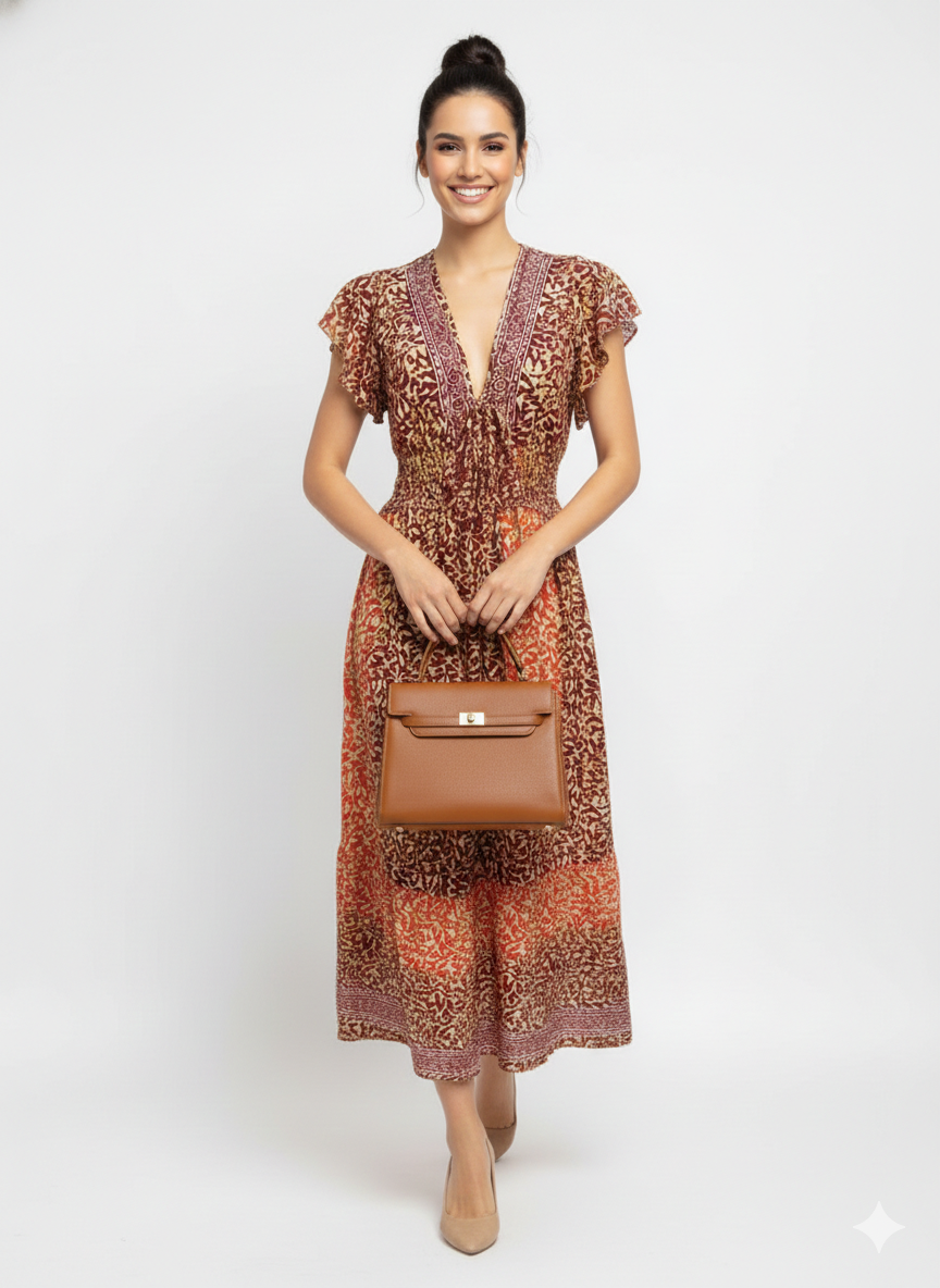 VESTIDO LARGO BOHEMIO "VERANO RADIANTE"