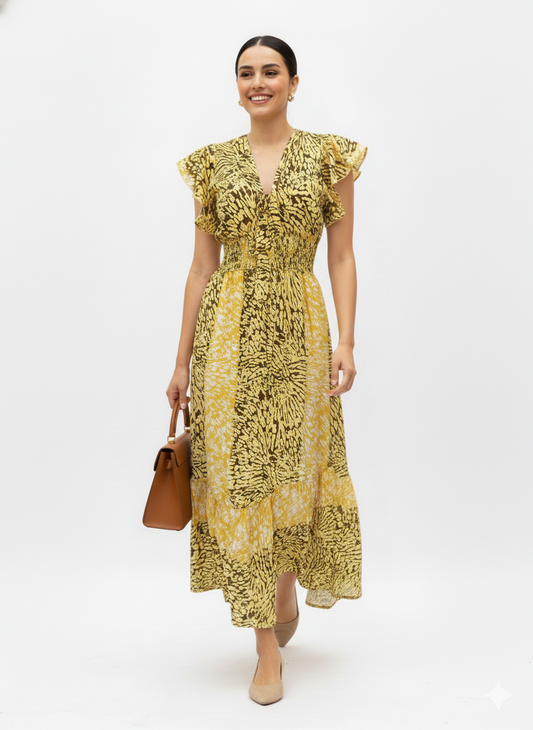 VESTIDO LARGO "LUZ TROPICAL"