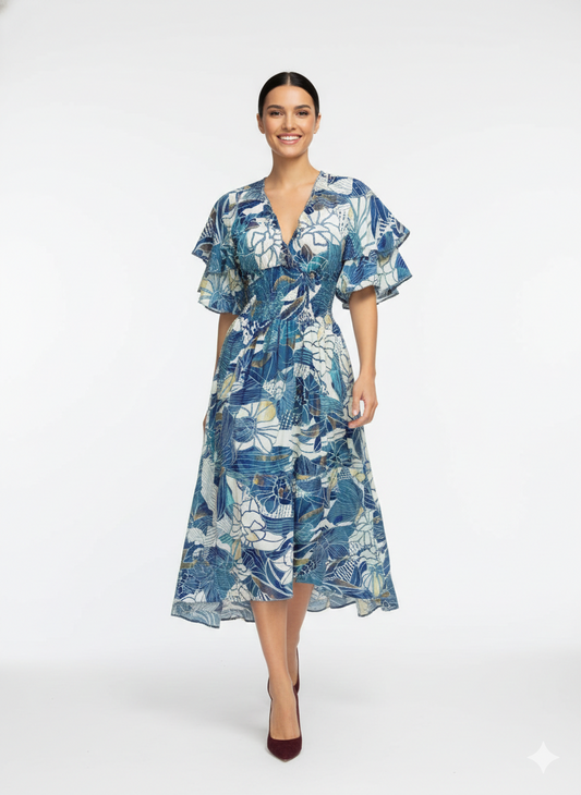 VESTIDO LARGO CHIC "ENCANTO ATARDECER"