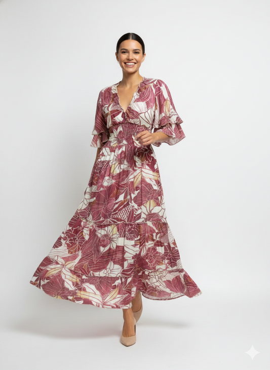 VESTIDO BOHEMIO "ENCANTO DEL ALBA"