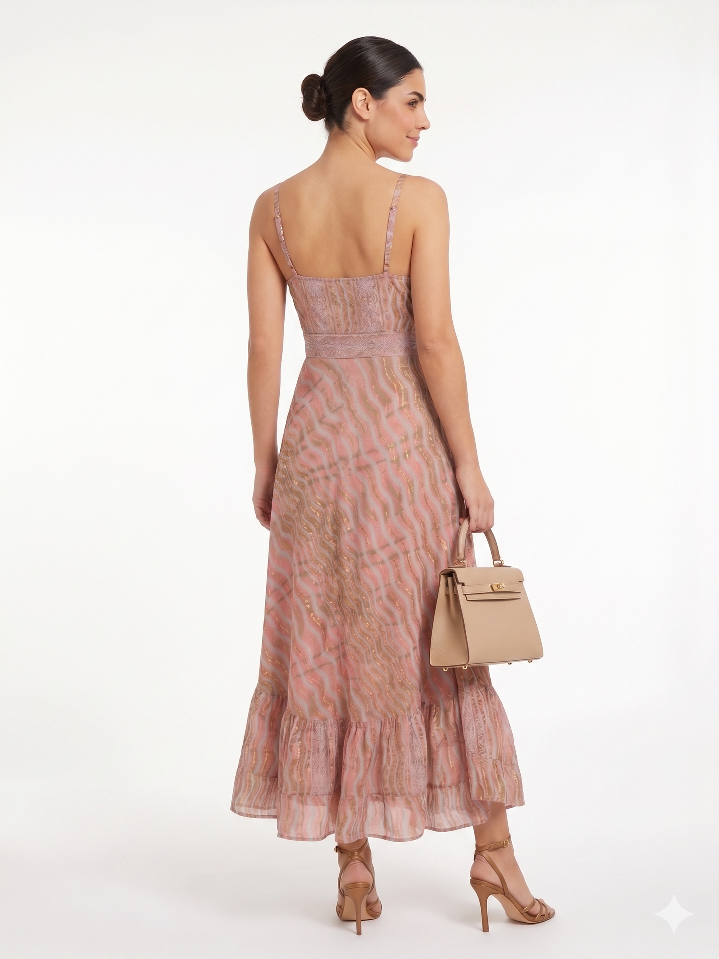 VESTIDO BOHO  "RAYO DE CORAL"