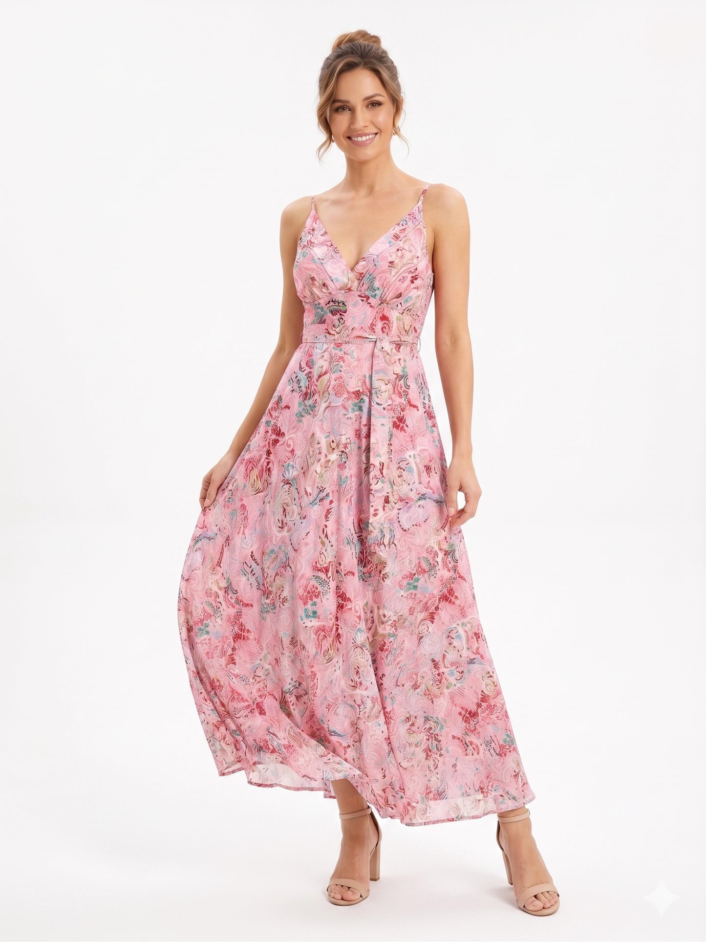VESTIDO BOHEMIO "BAHIA DORADA"