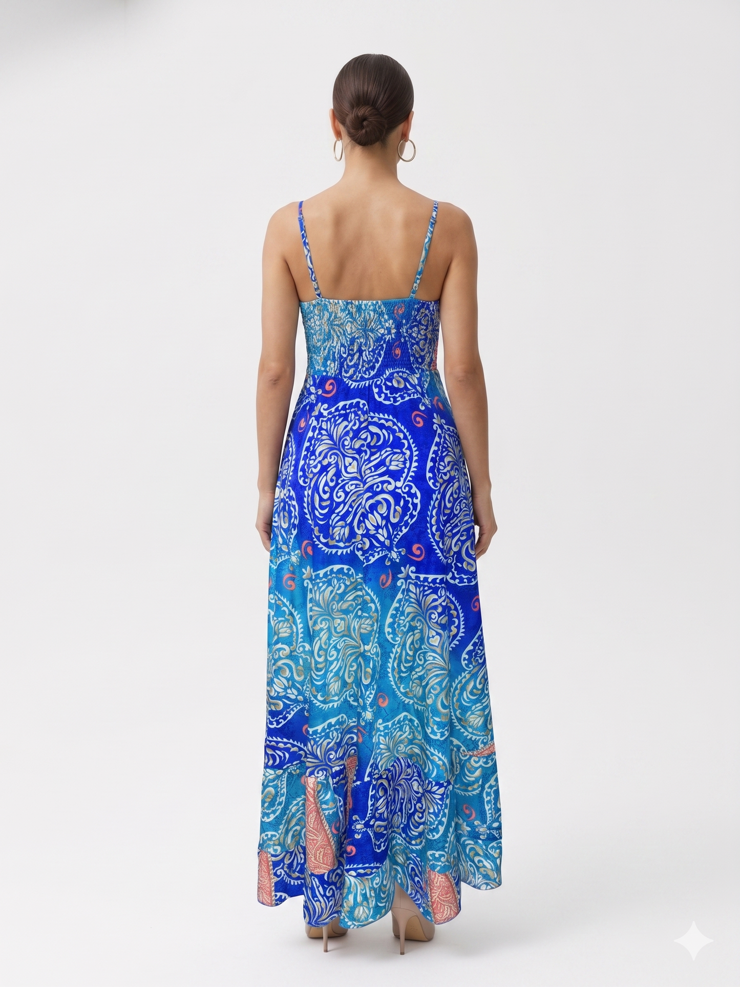 VESTIDO LARGO BOHEMIO "OASIS DE CORAL"