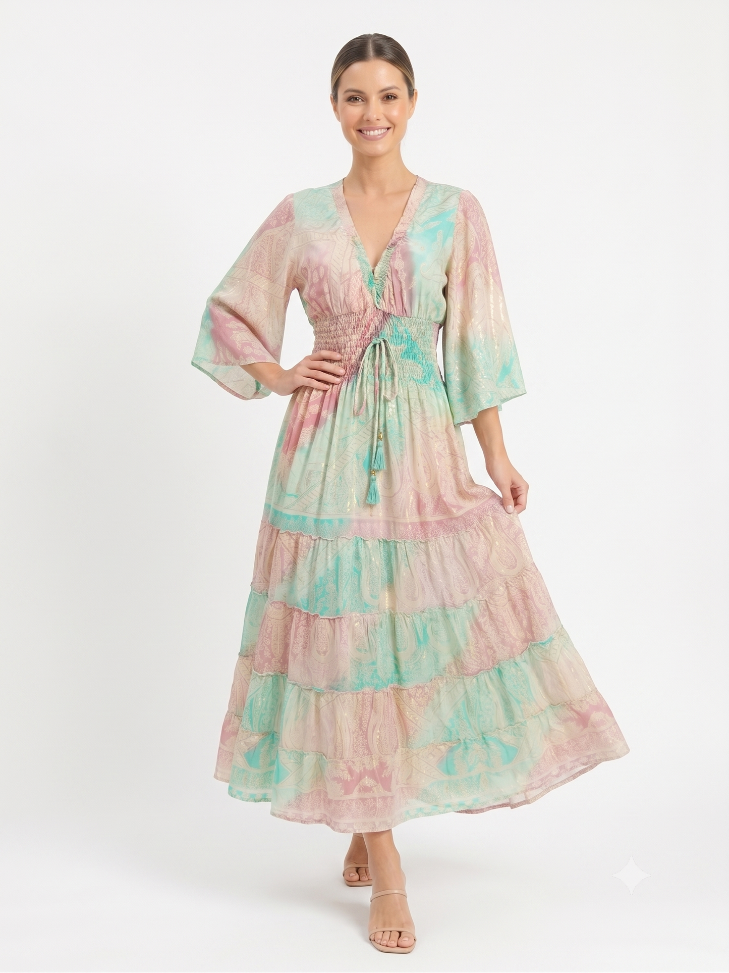 VESTIDO BOHEMIO "LUZ DE PALMA"