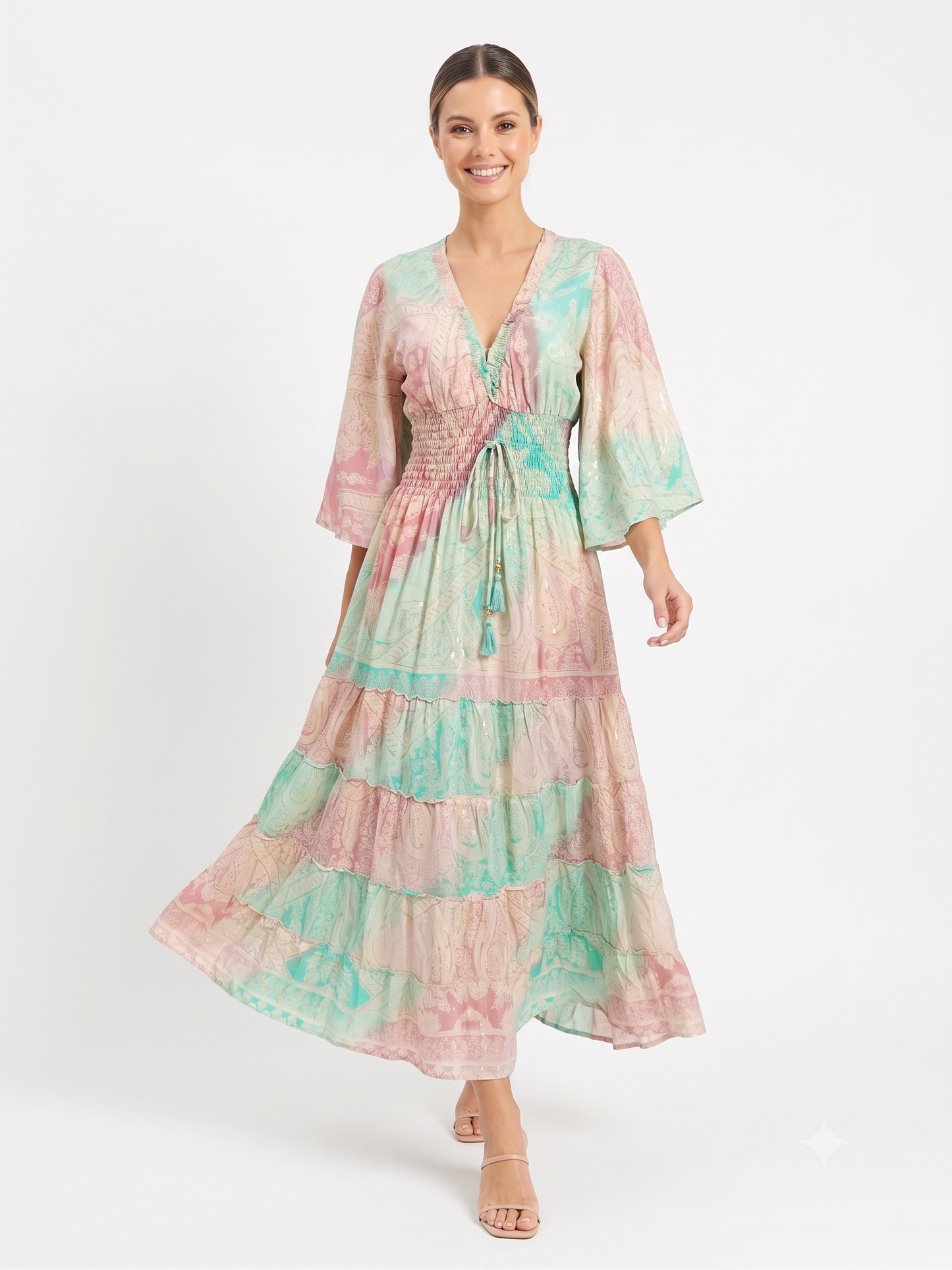 VESTIDO BOHEMIO "LUZ DE PALMA"