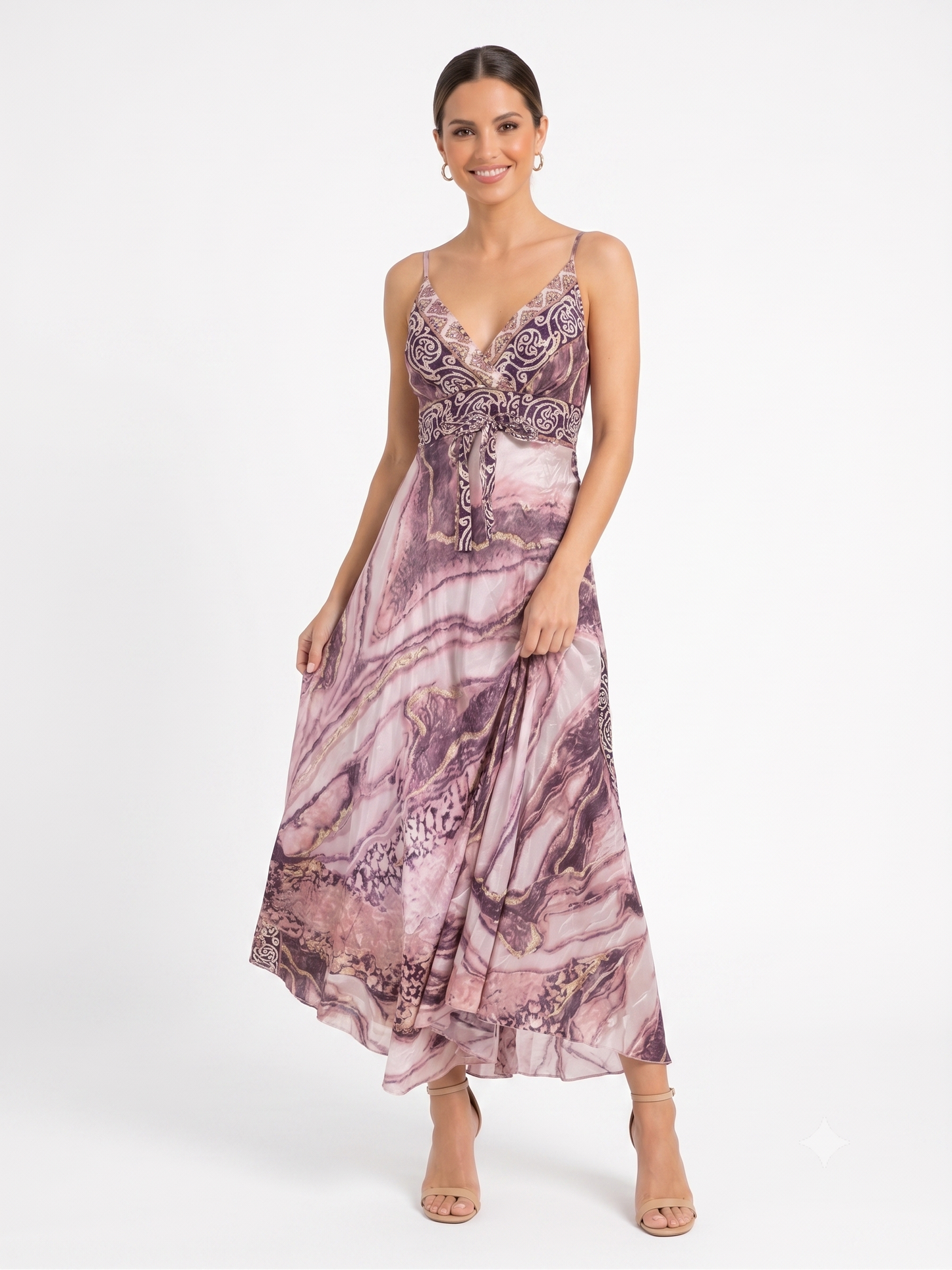 VESTIDO LARGO BOHEMIO "JARDIN DE VERANO"