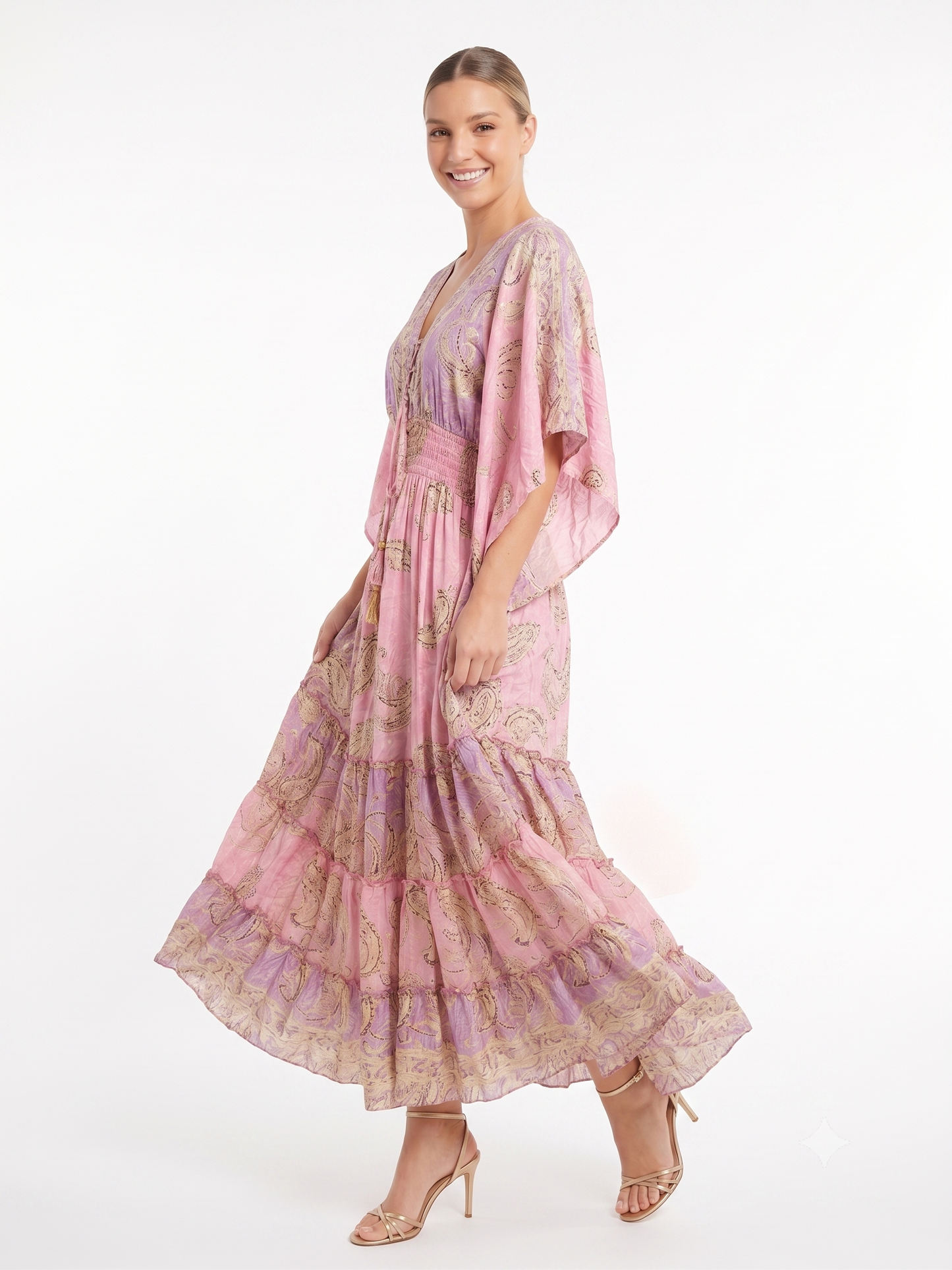 VESTIDO BOHEMIO "MAR DEL NORTE"