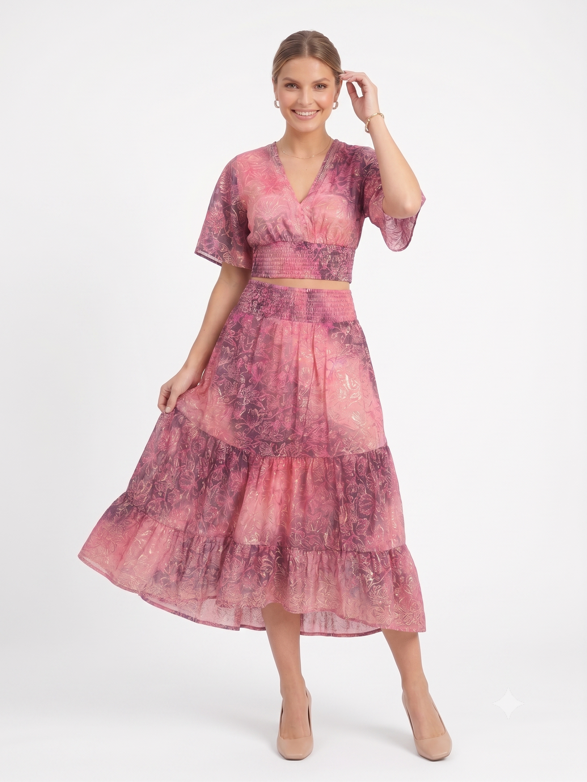 VESTIDO BOHEMIO "BAHIA DORADA"