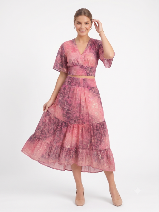 VESTIDO BOHEMIO "BAHIA DORADA"