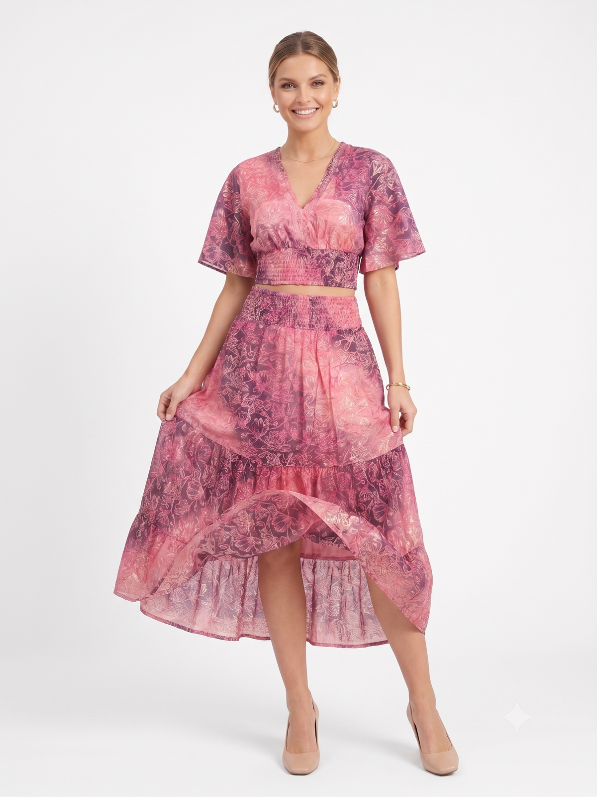VESTIDO BOHEMIO "BAHIA DORADA"