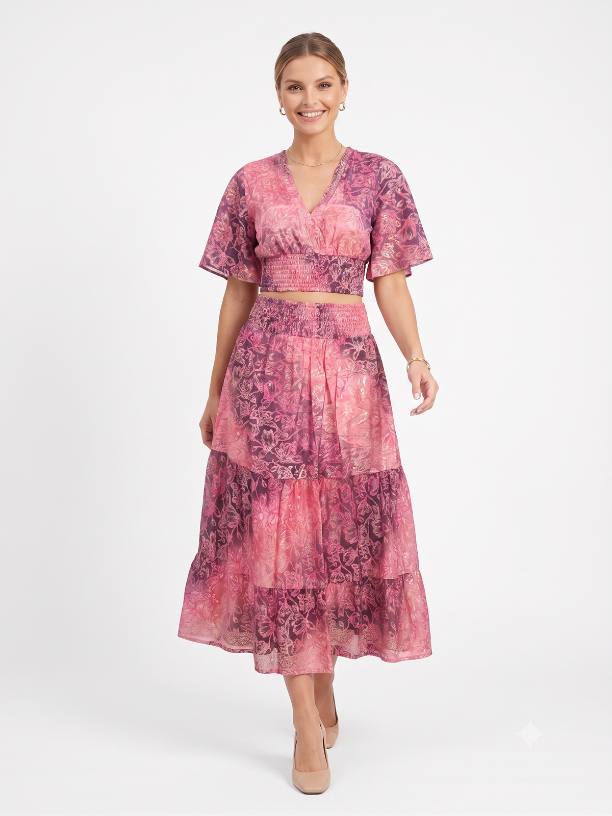 VESTIDO BOHEMIO "BAHIA DORADA"
