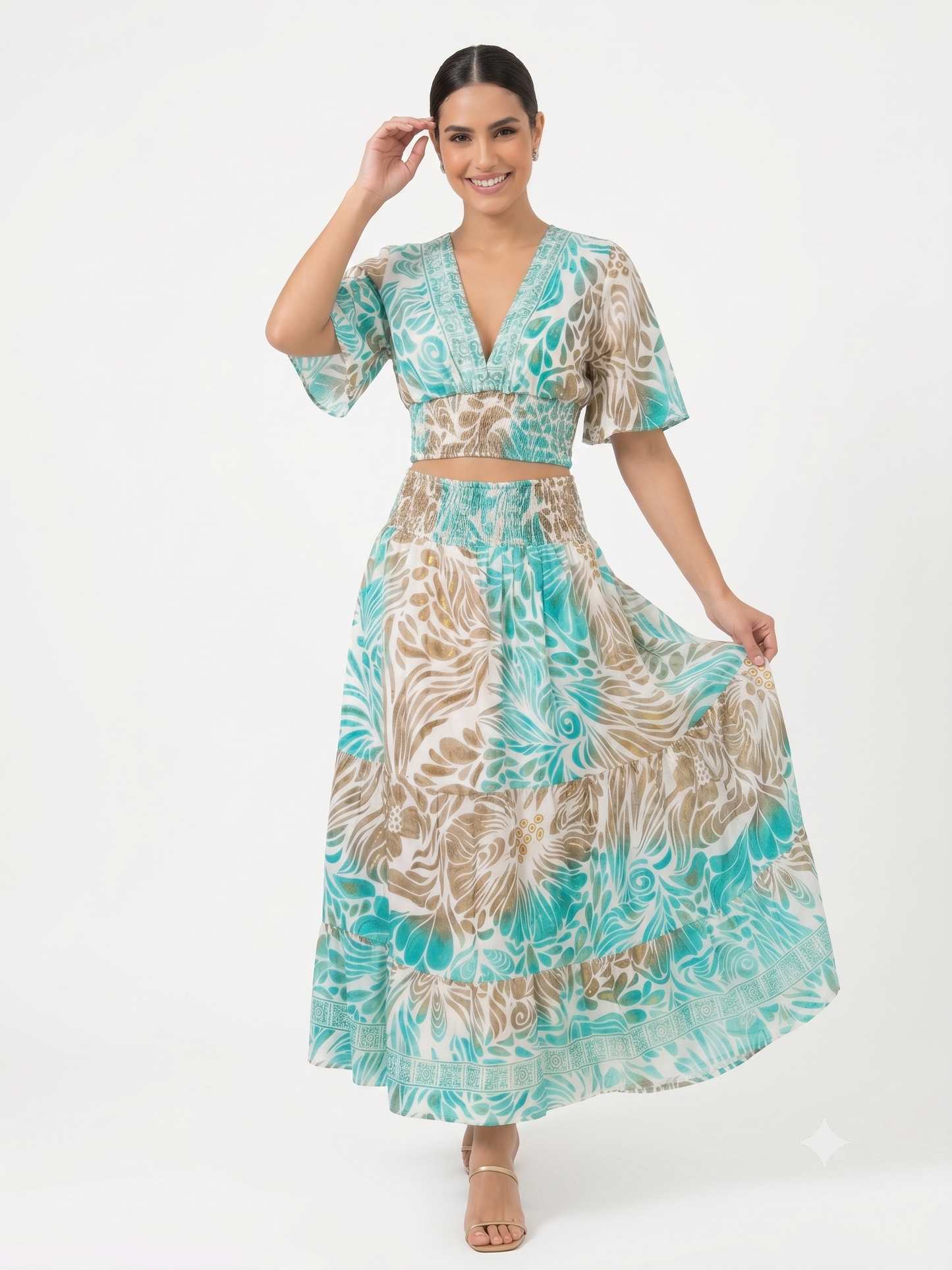VESTIDO BOHEMIO "PARAISO FLORAL"